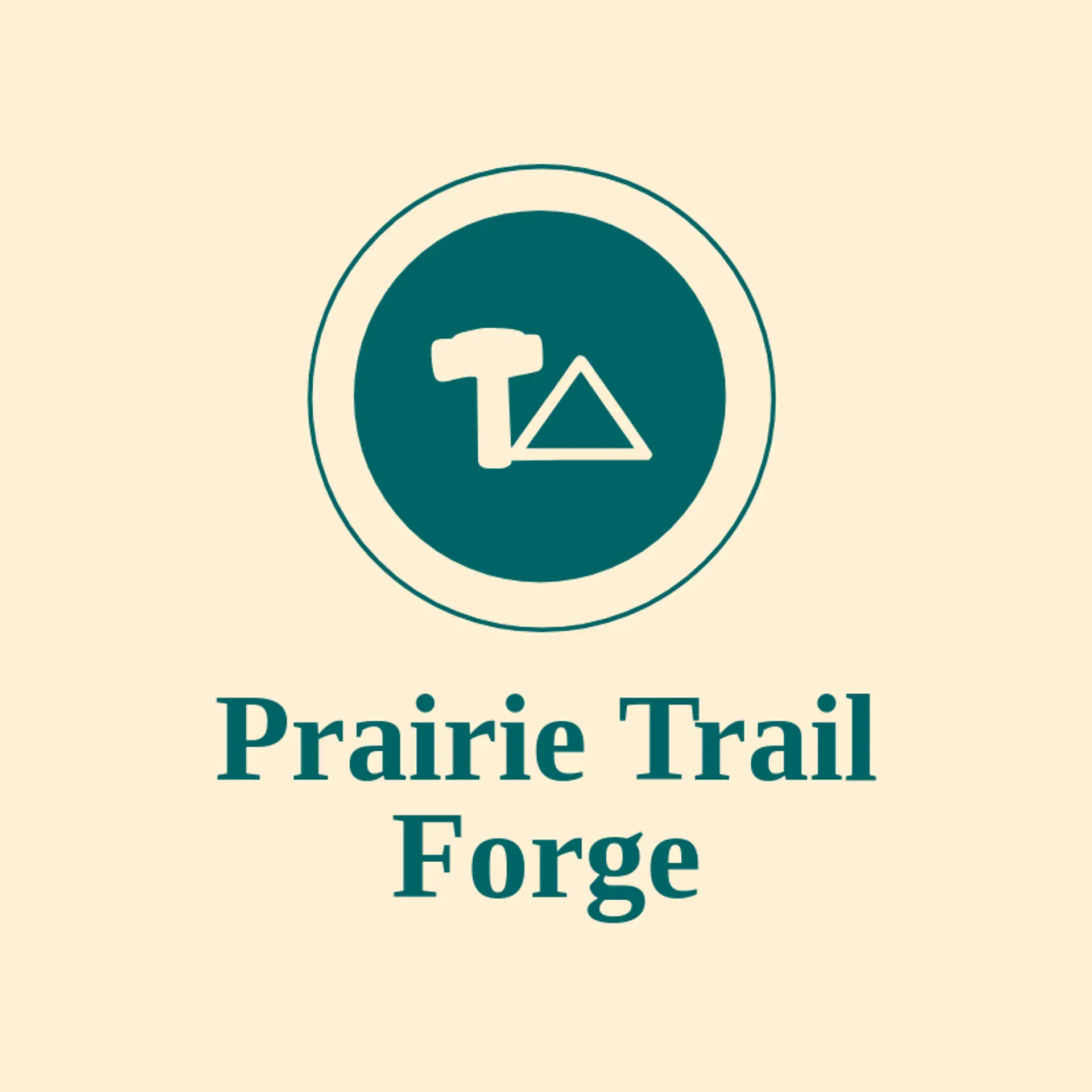 Prairie Trail Forge logo for farrier