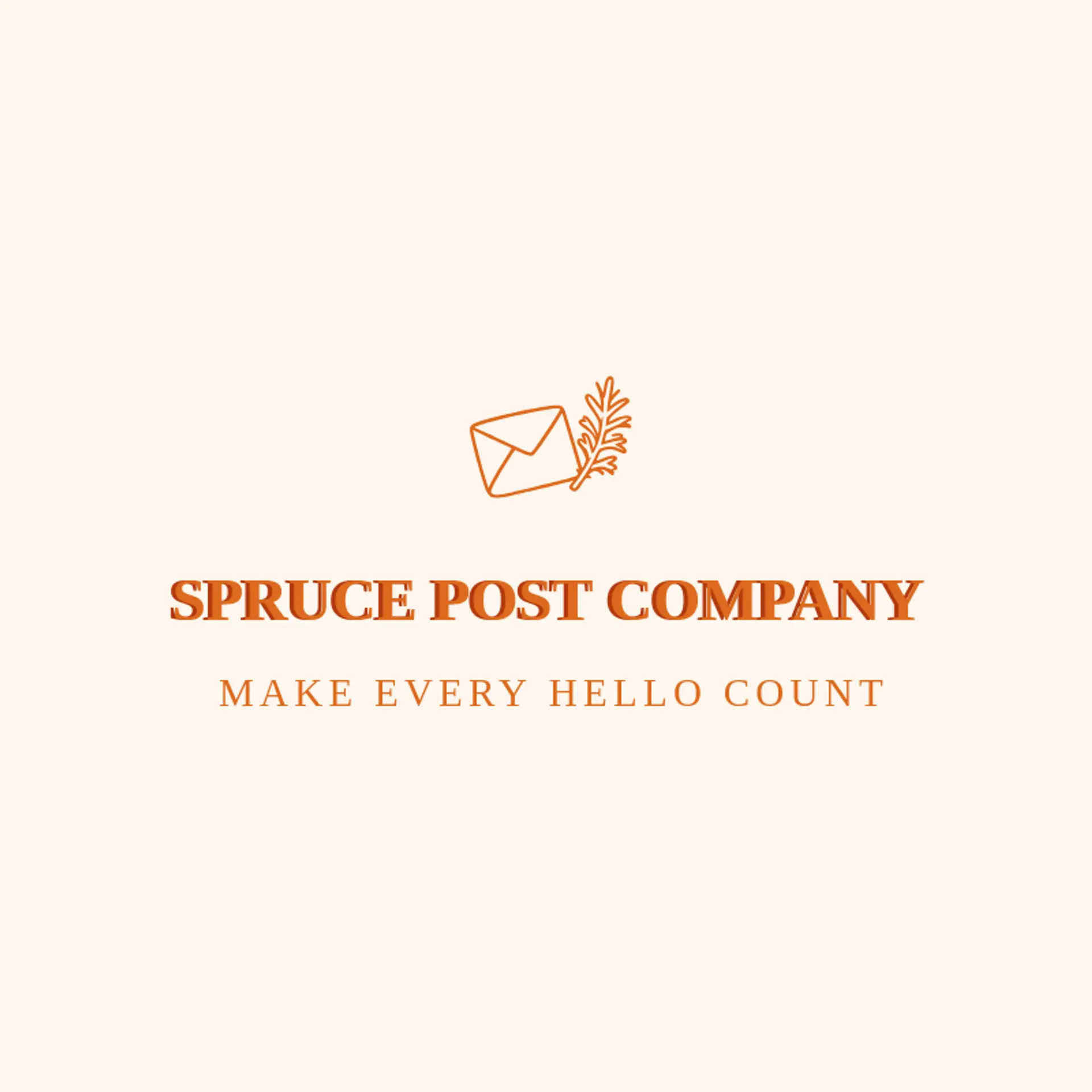 Spruce Post Company logo for envelope