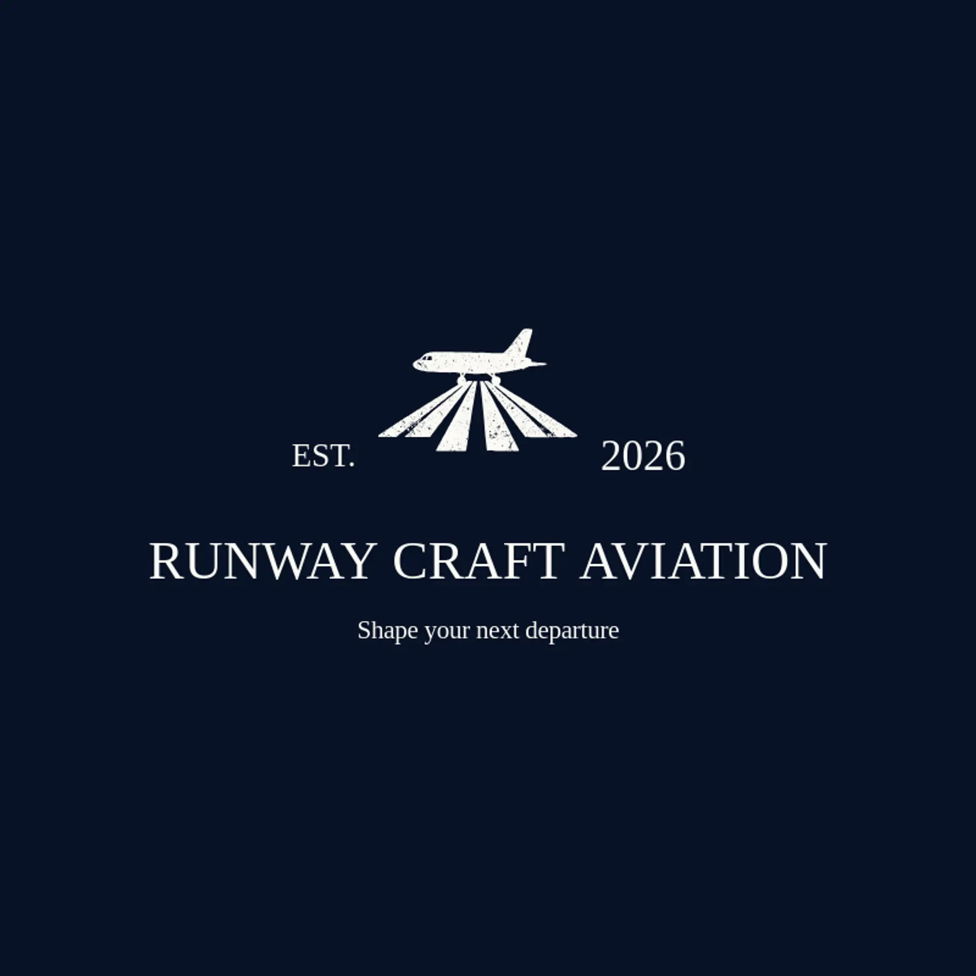 Runway Craft Aviation logo for plane