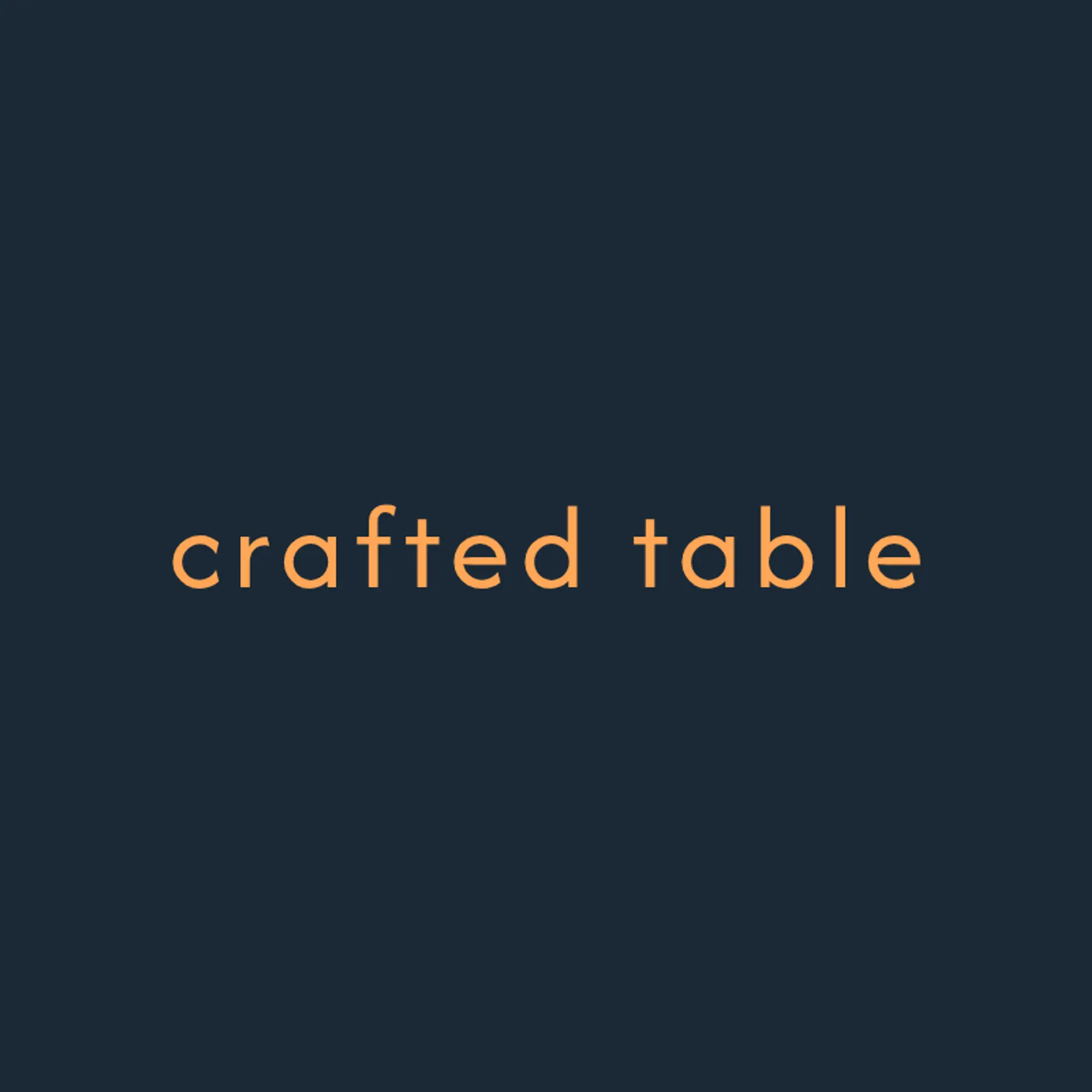 Crafted Table logo for restaurant