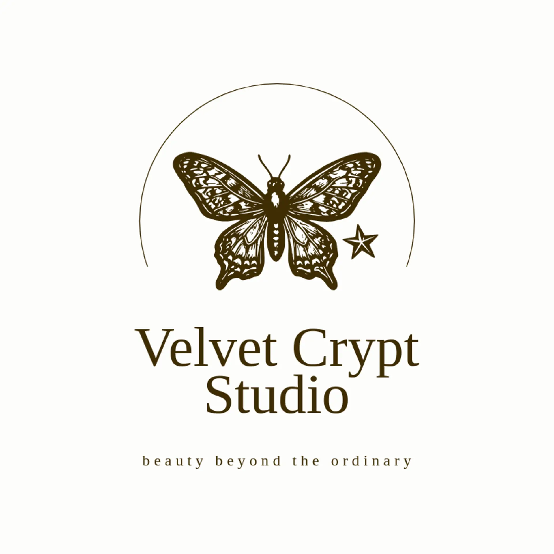 Velvet Crypt Studio logo for gothic