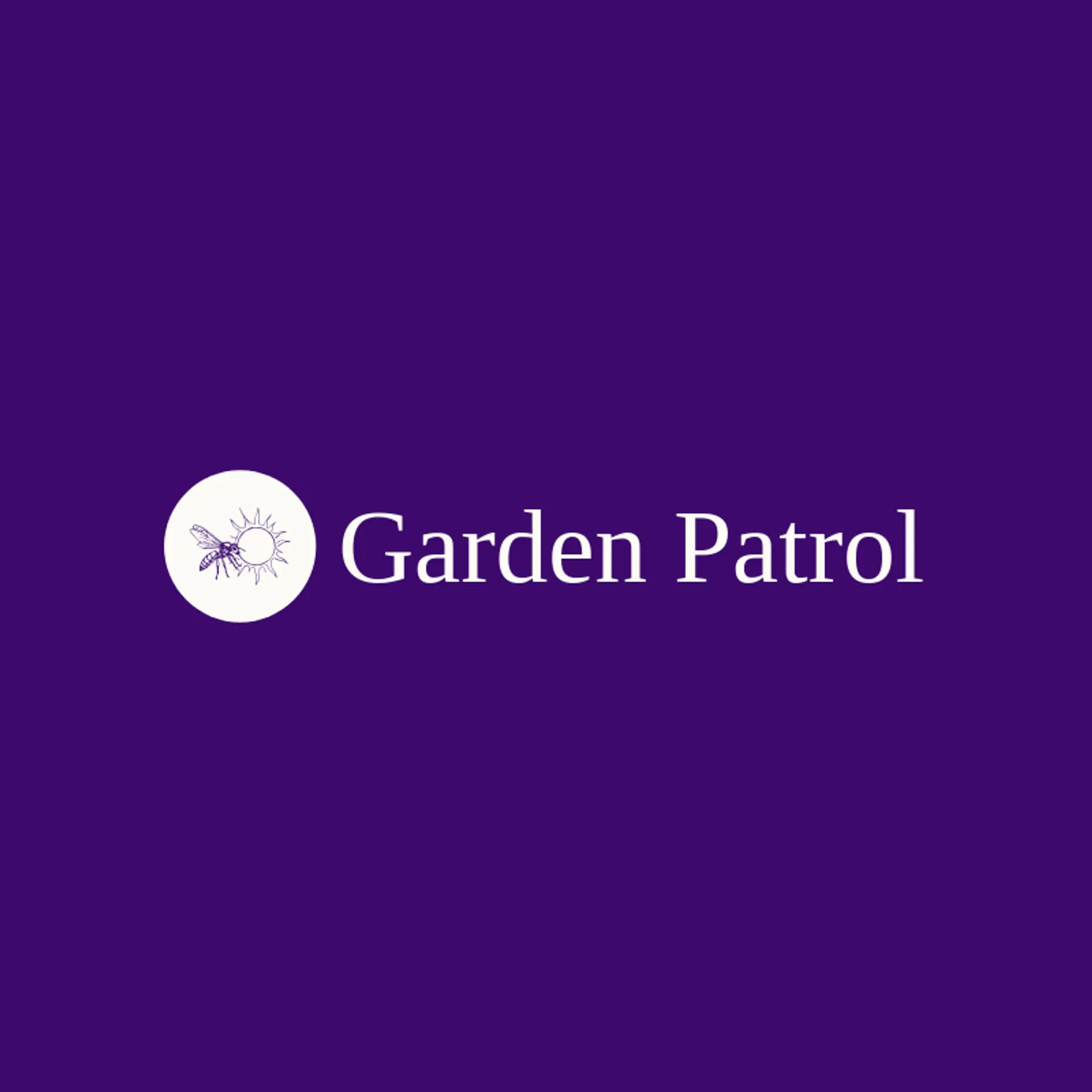 Garden Patrol logo for wasp