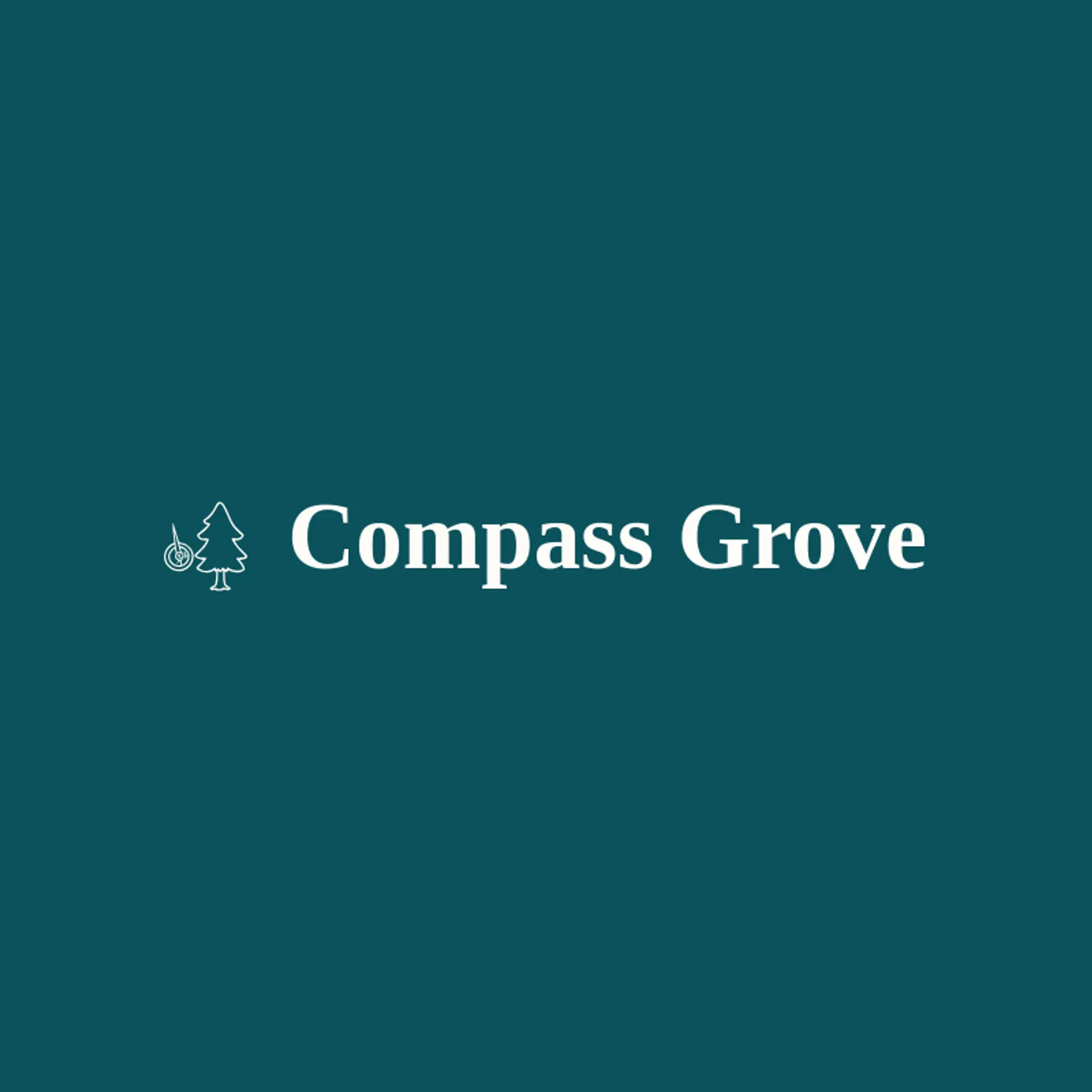 Compass Grove logo for pine tree