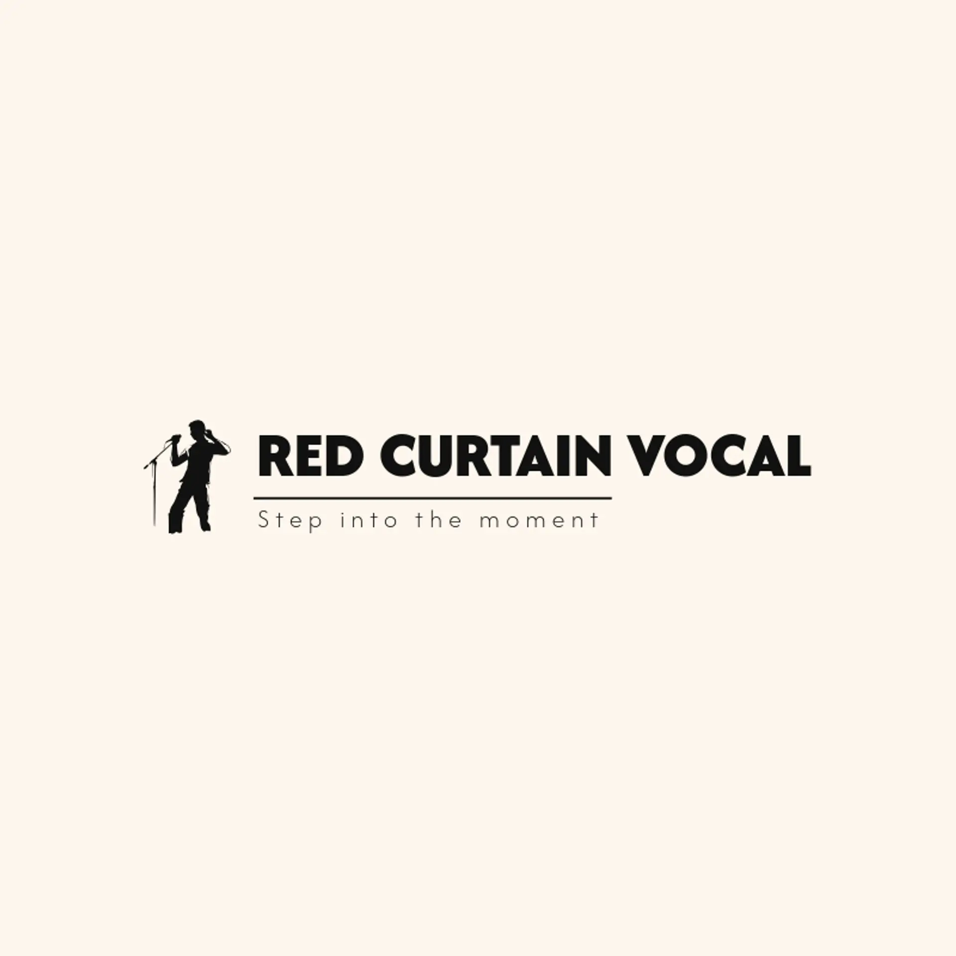 Red Curtain Vocal logo for singer