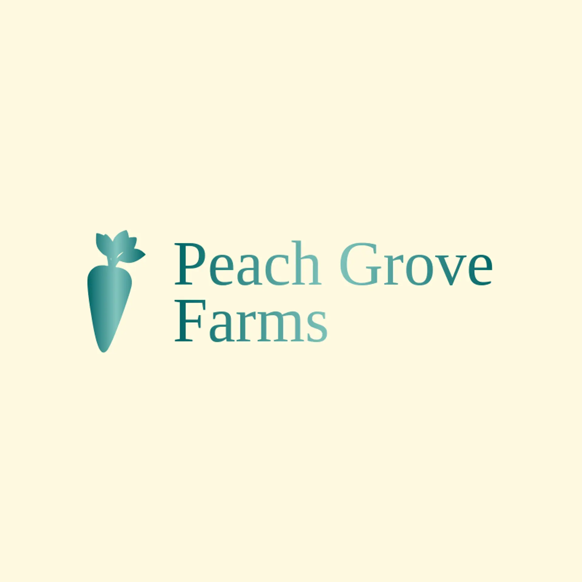 Peach Grove Farms logo for carrot