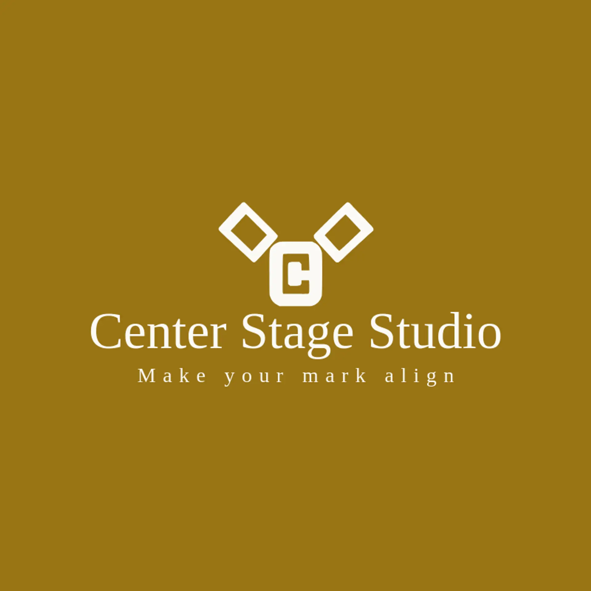 Center Stage Studio logo for symmetry