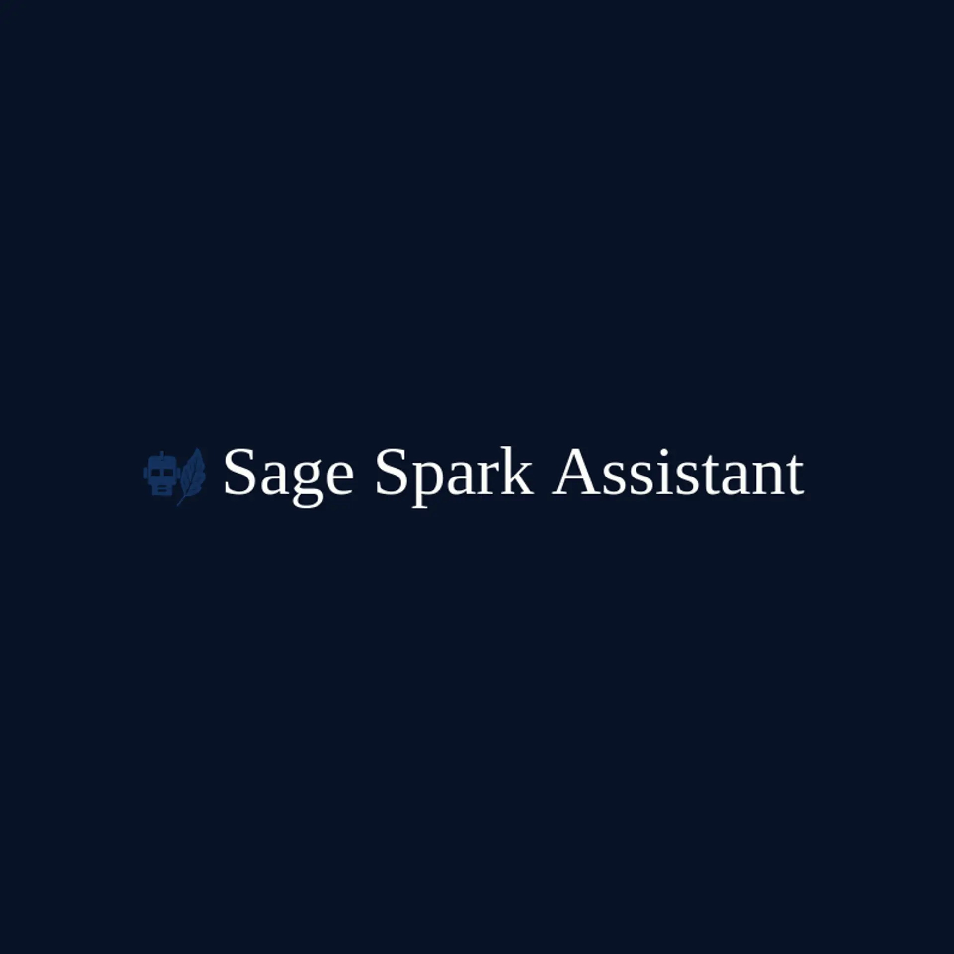 Sage Spark Assistant logo for chatbot