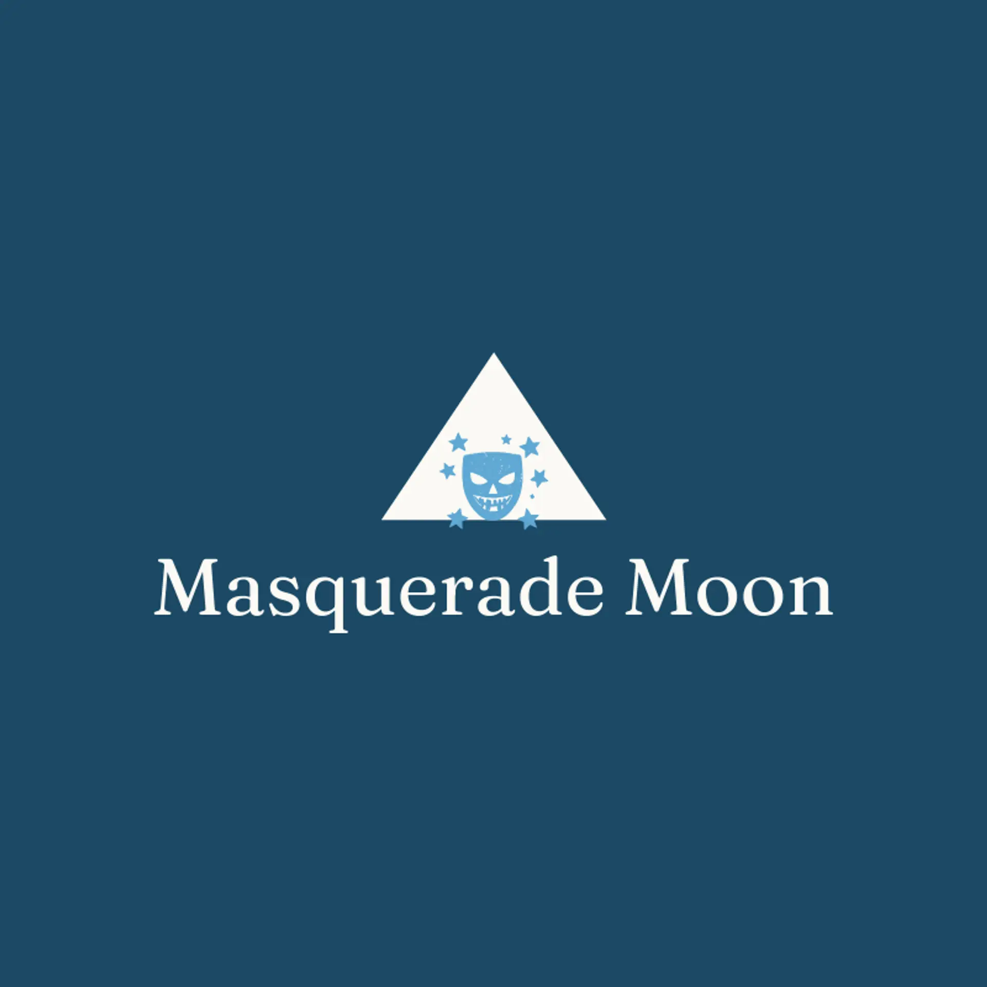 Masquerade Moon logo for halloween