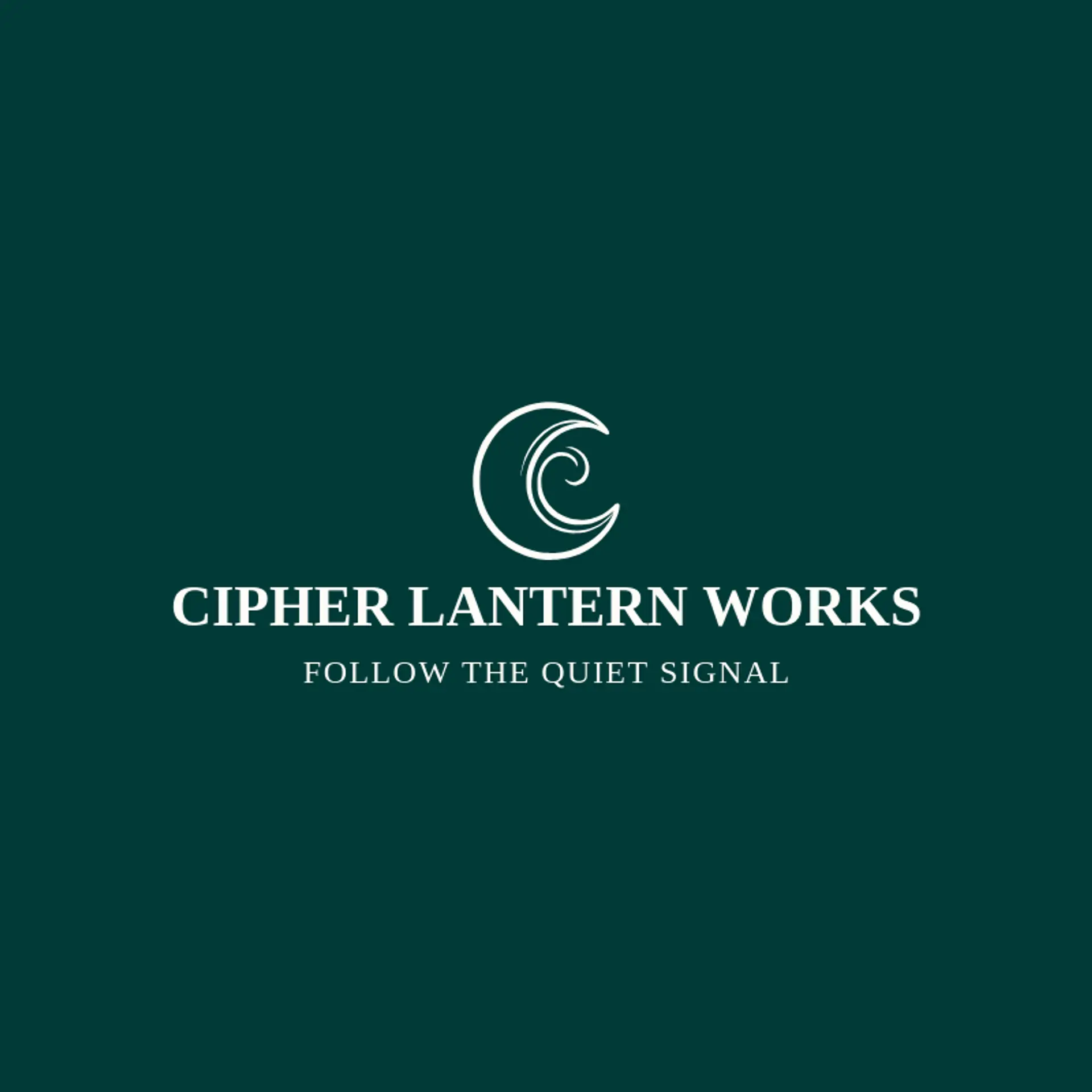 Cipher Lantern Works logo for mystery
