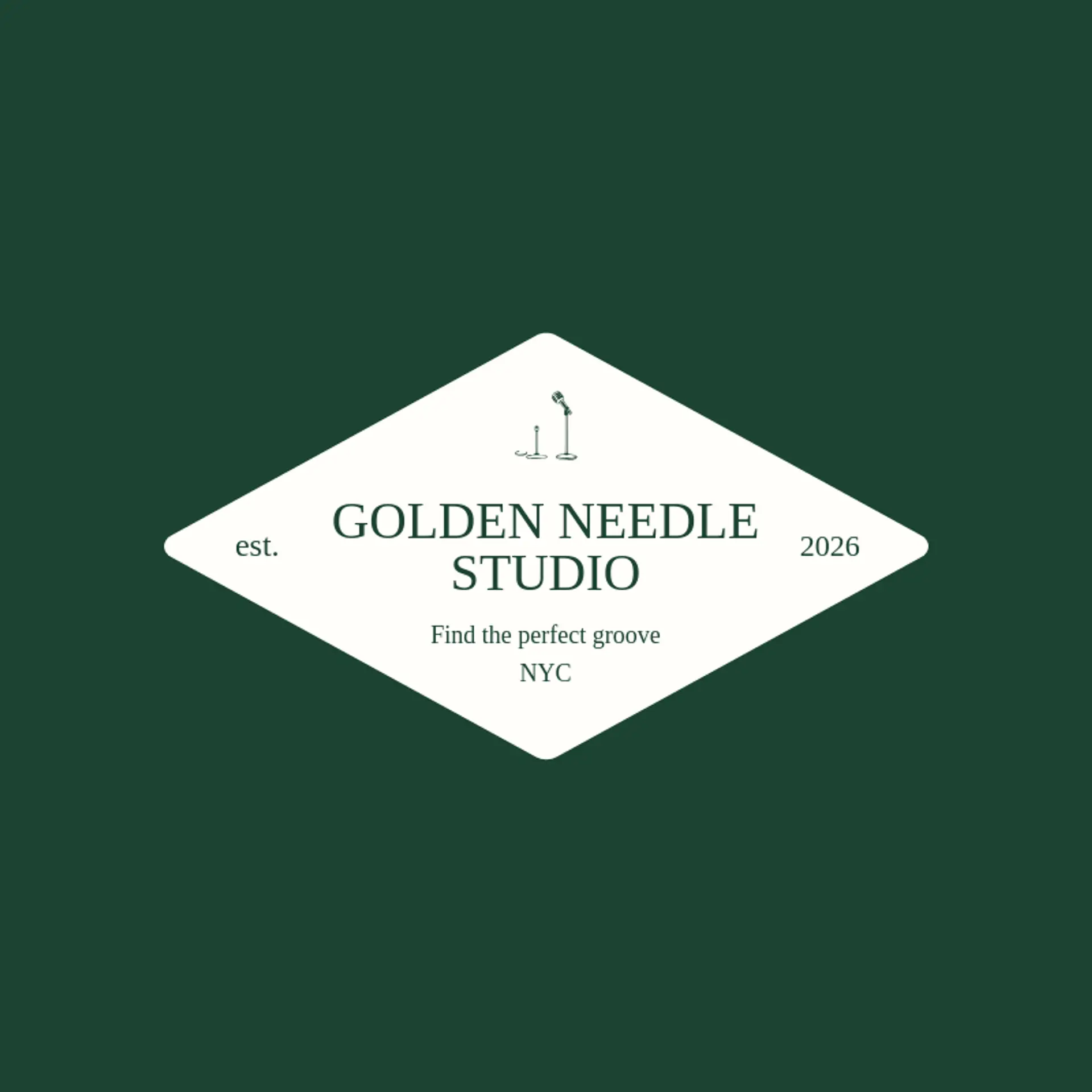 Golden Needle Studio logo for soundcloud