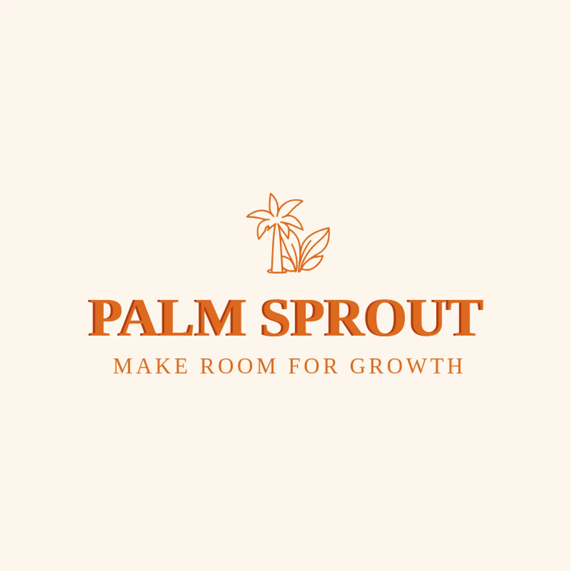Palm Sprout logo for palm tree