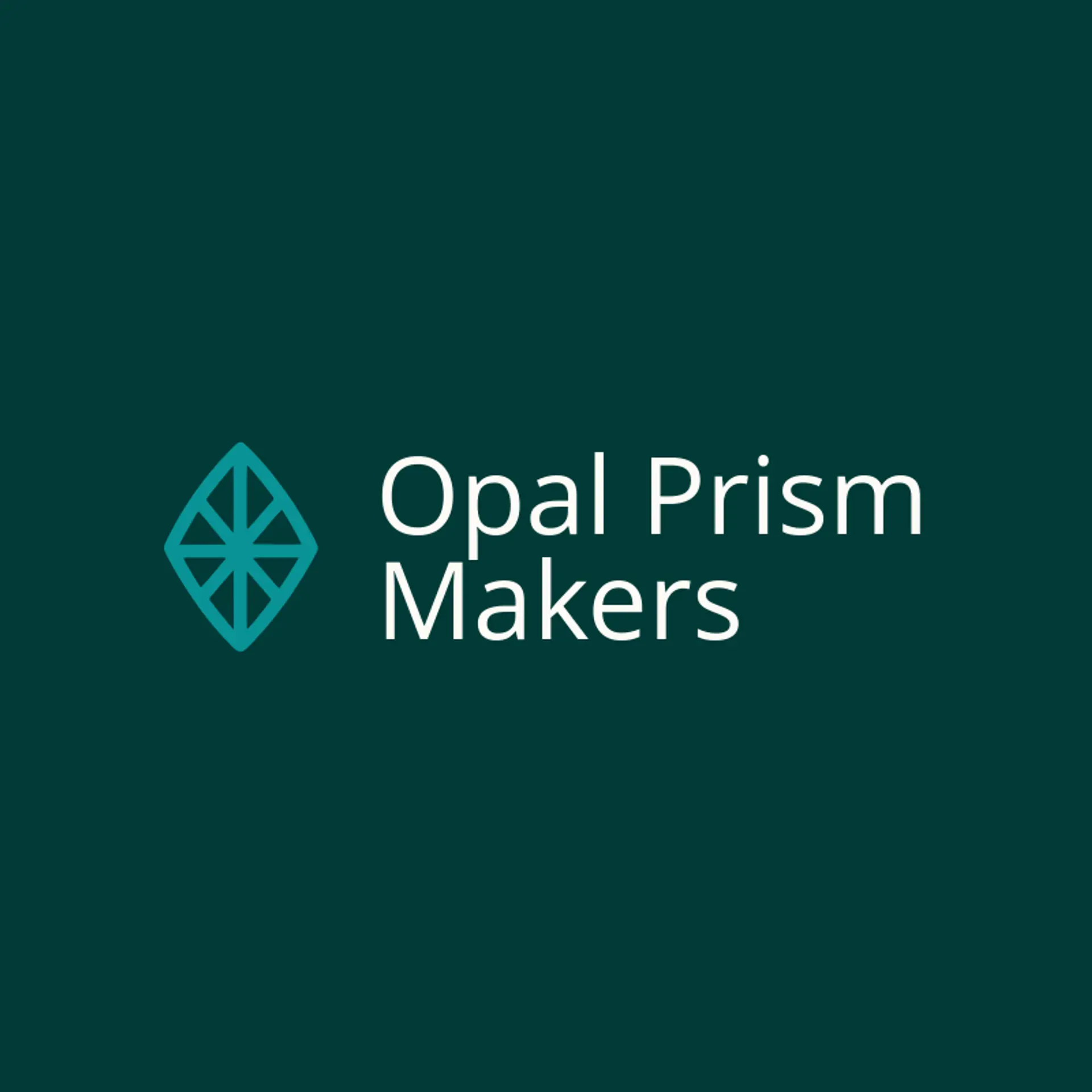 Opal Prism Makers logo for kaleidoscope