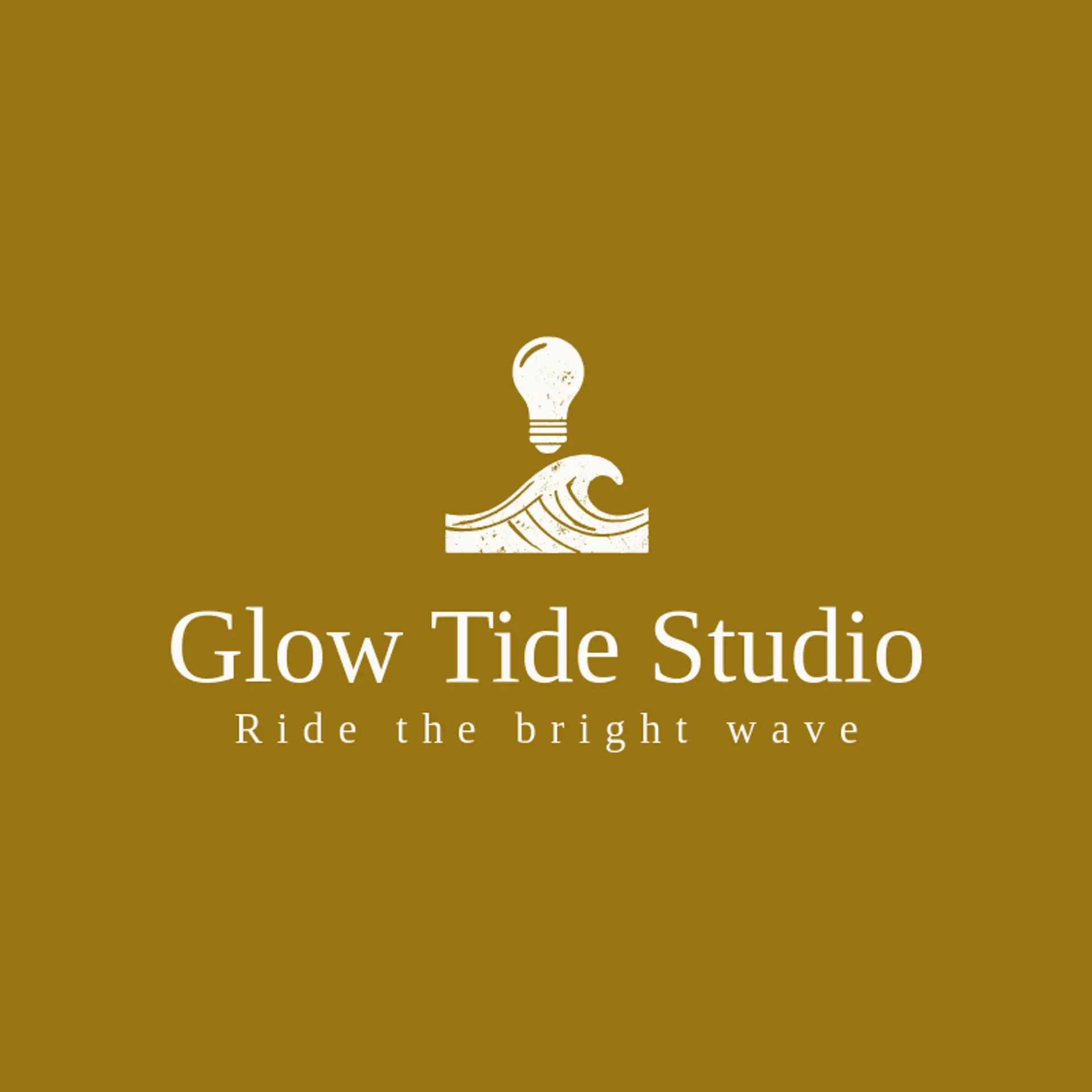 Glow Tide Studio logo for light bulb