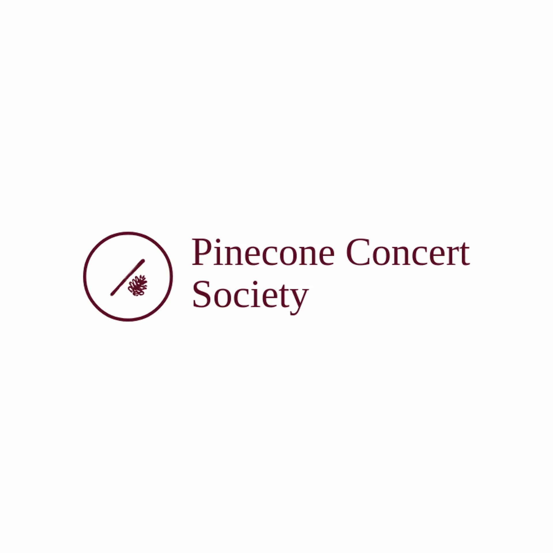 Pinecone Concert Society logo for symphony