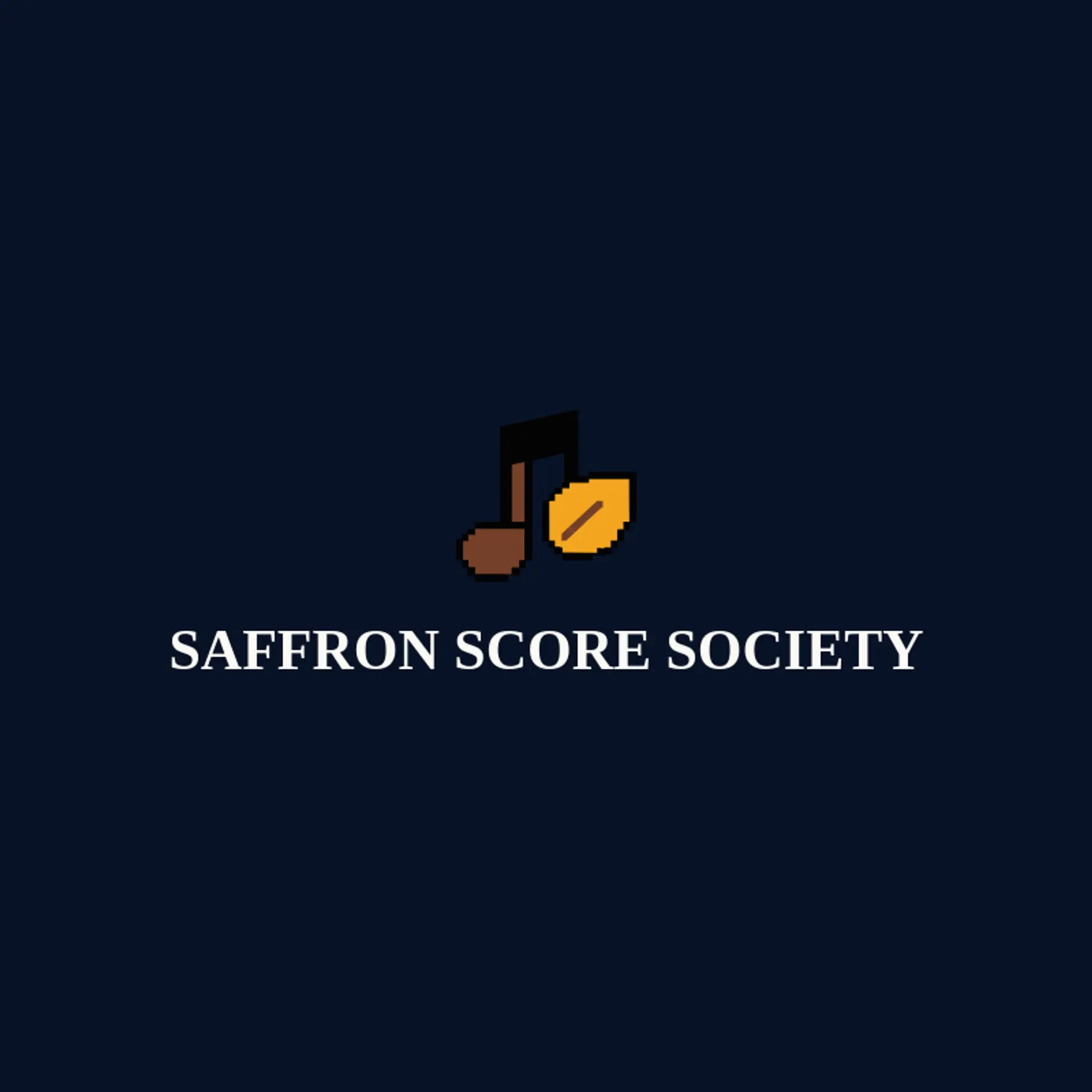 Saffron Score Society logo for symphony
