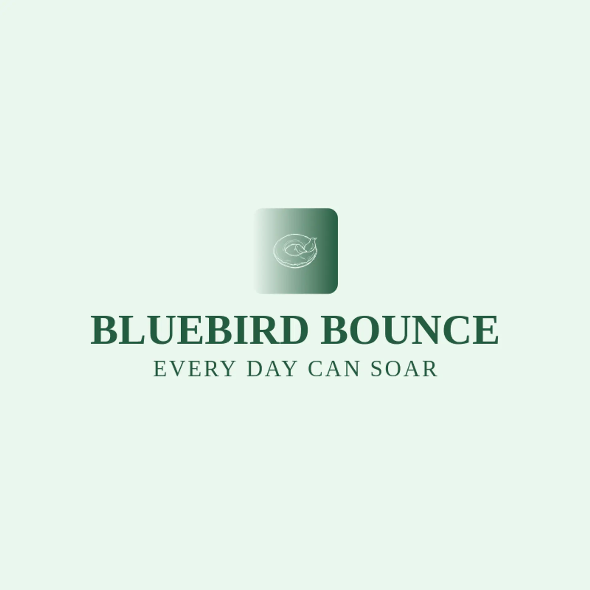 Bluebird Bounce logo for inflatable