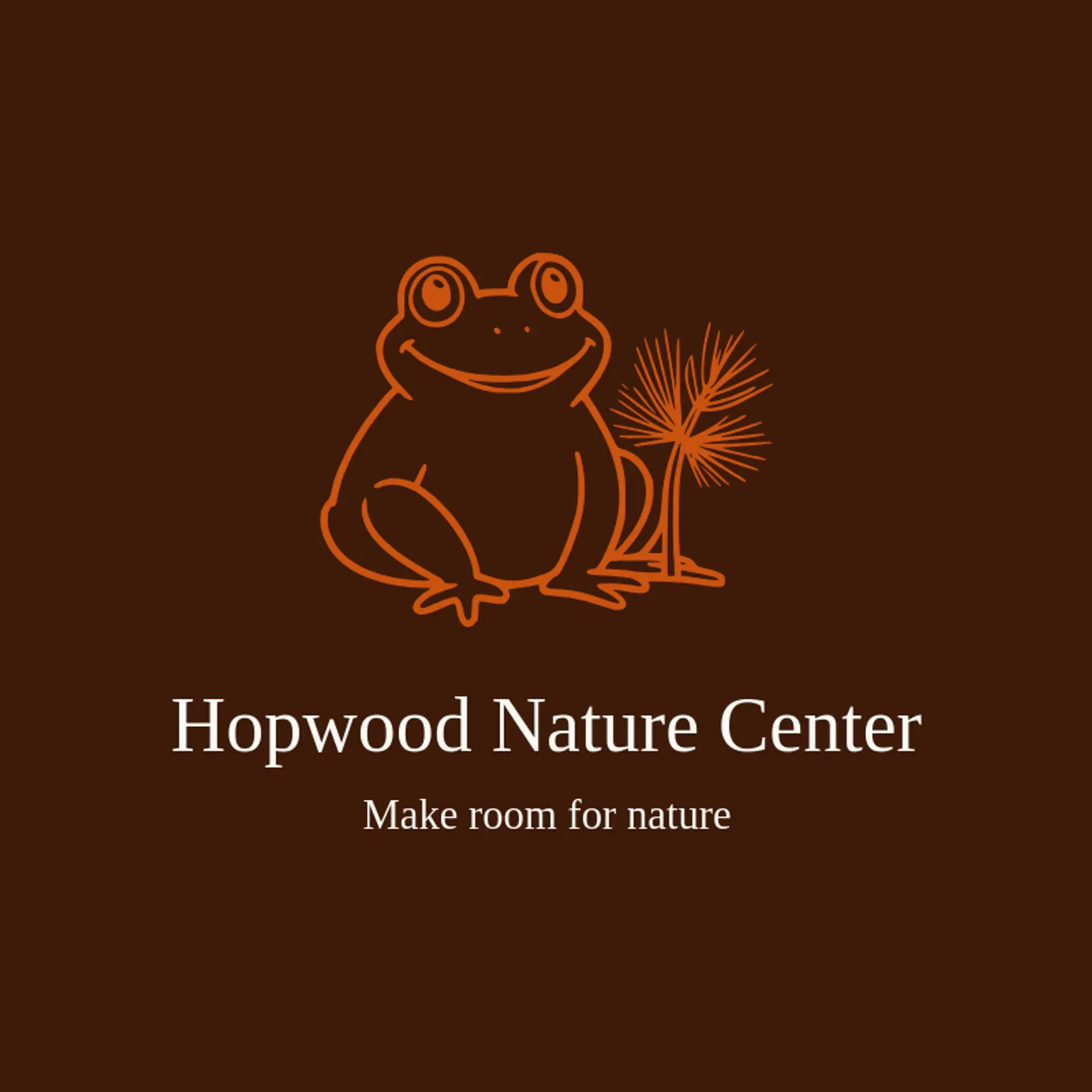 Hopwood Nature Center logo for toad