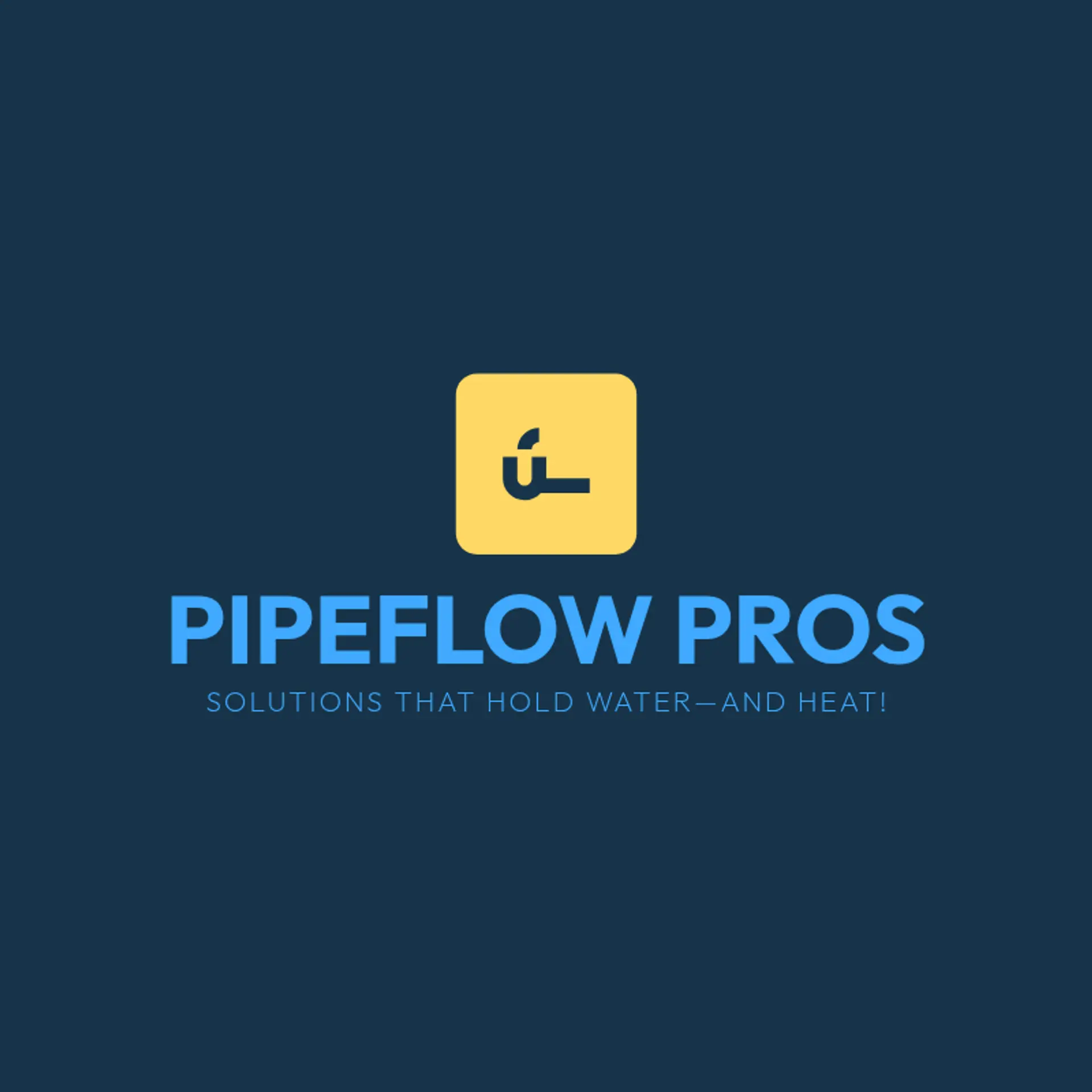 PipeFlow Pros logo for plumbing and heating