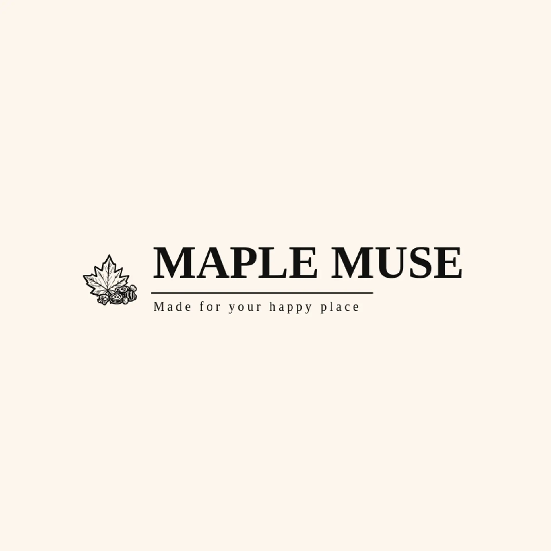 Maple Muse logo for sweets