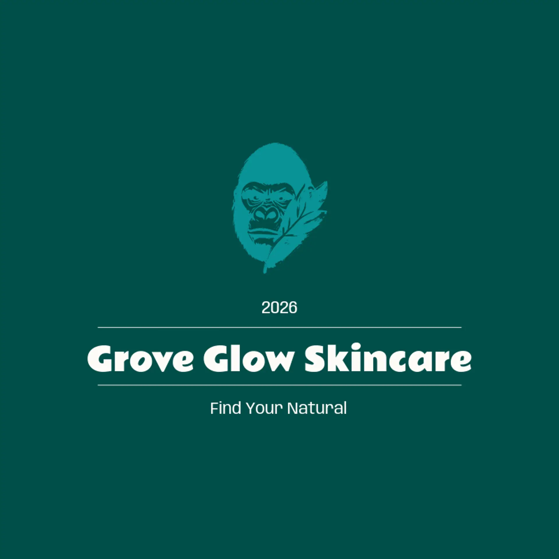 Grove Glow Skincare logo for gorilla