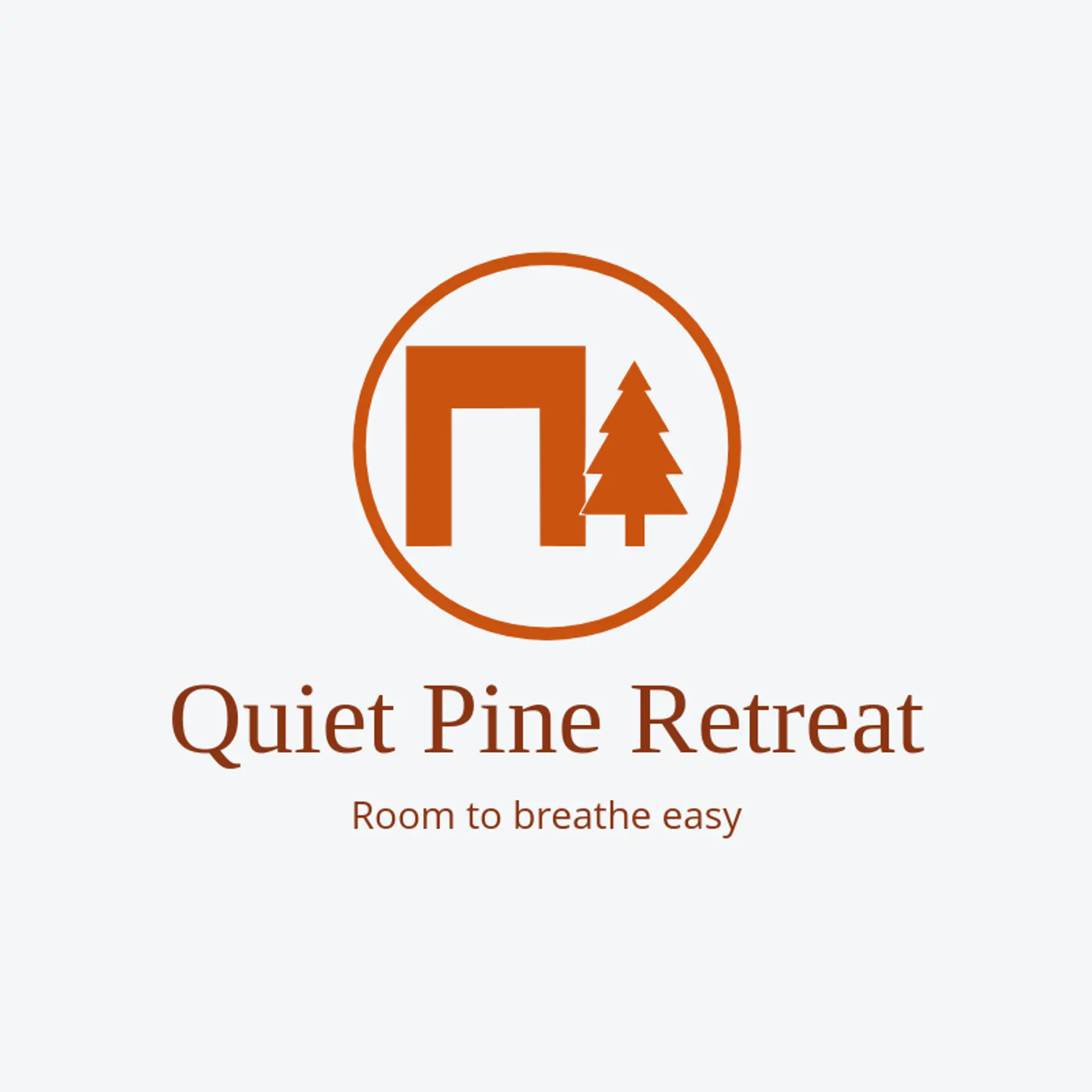Quiet Pine Retreat logo for hospitality