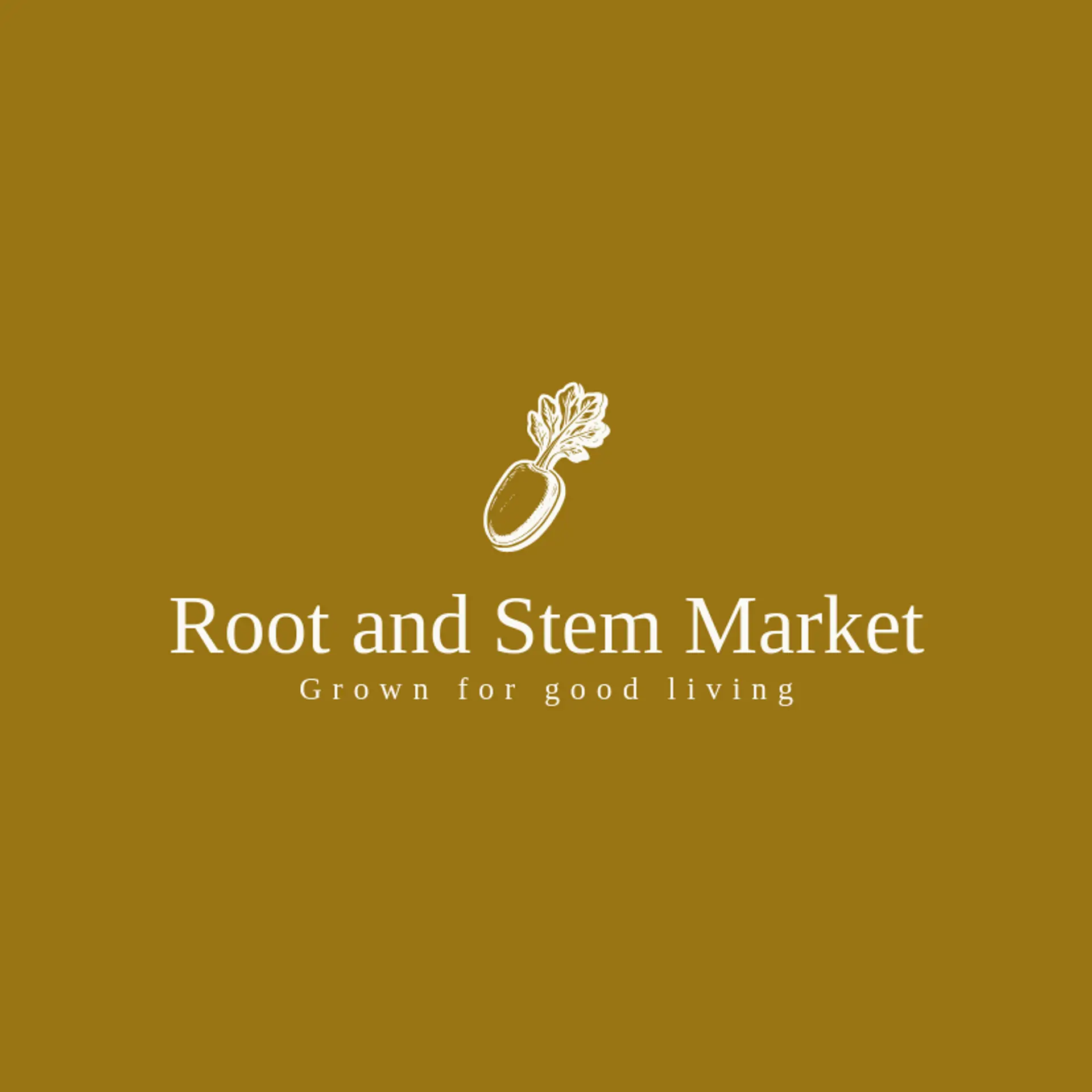 Root and Stem Market logo for market
