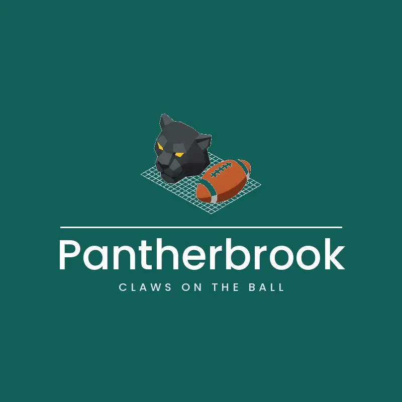 Panther head football team logo for Pantherbrook