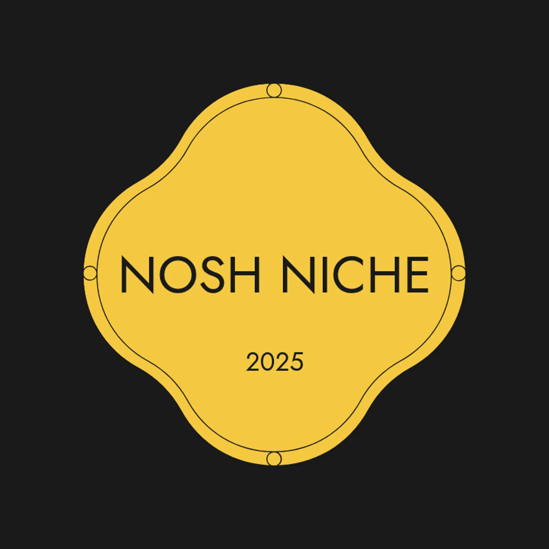 Nosh Niche logo for cool restaurant