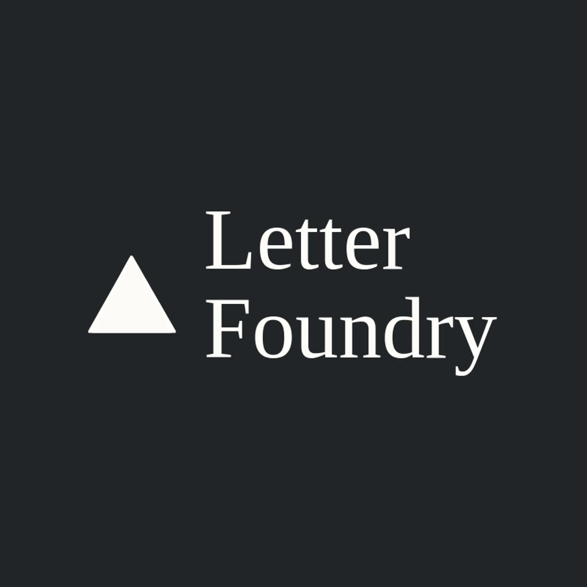 Letter Foundry logo for graphic designer