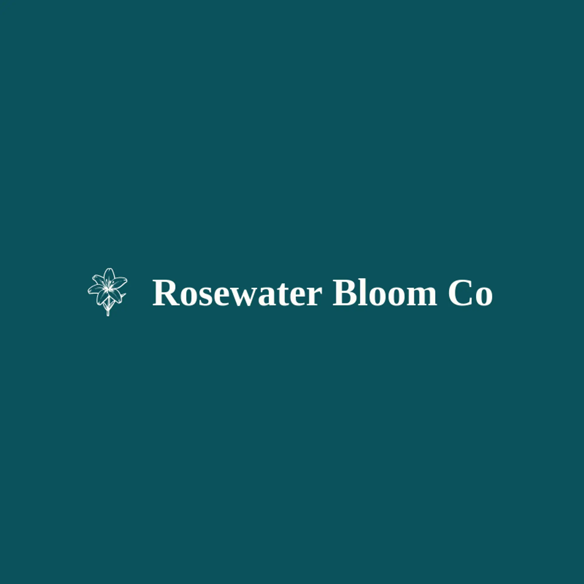 Rosewater Bloom Co logo for lily