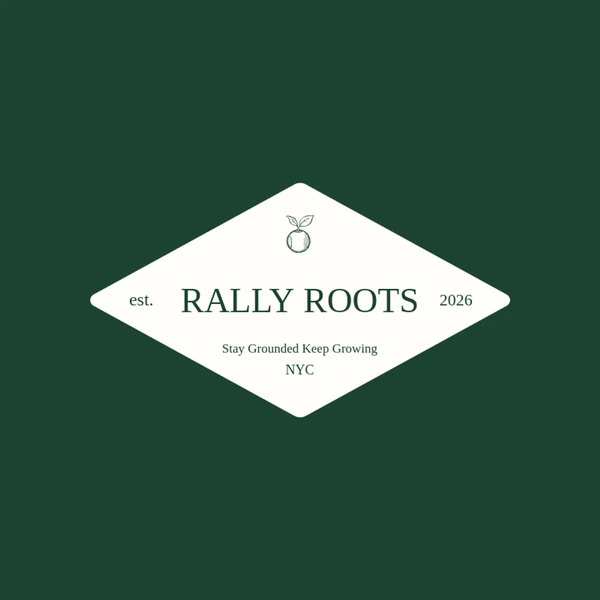Rally Roots logo for tennis