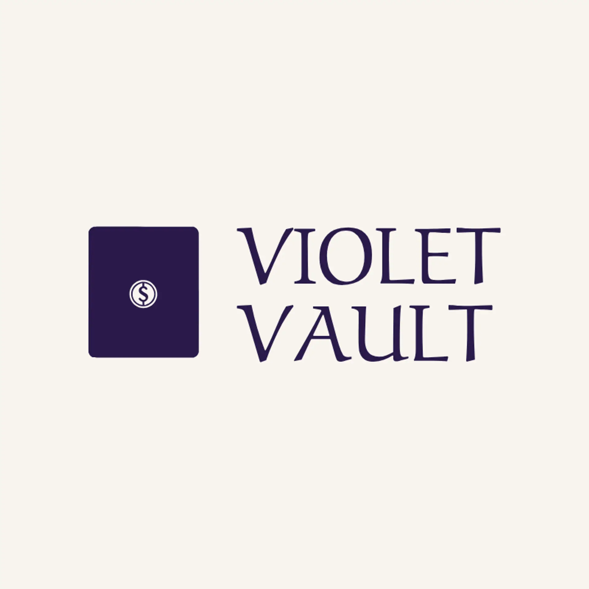 Violet Vault logo for money