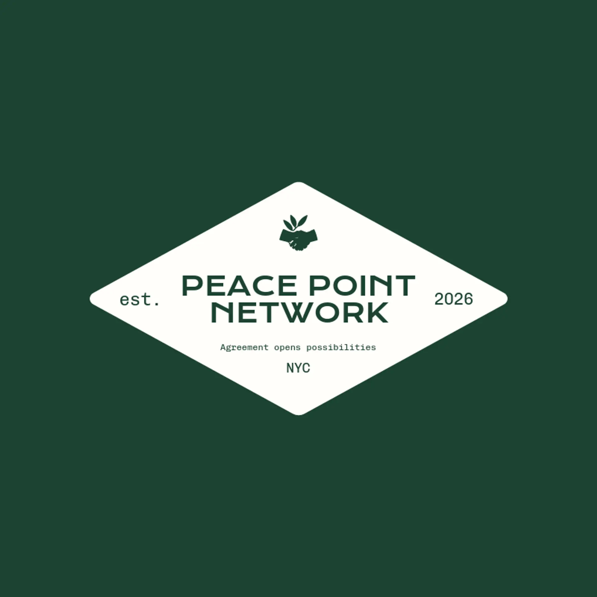 Peace Point Network logo for handshake