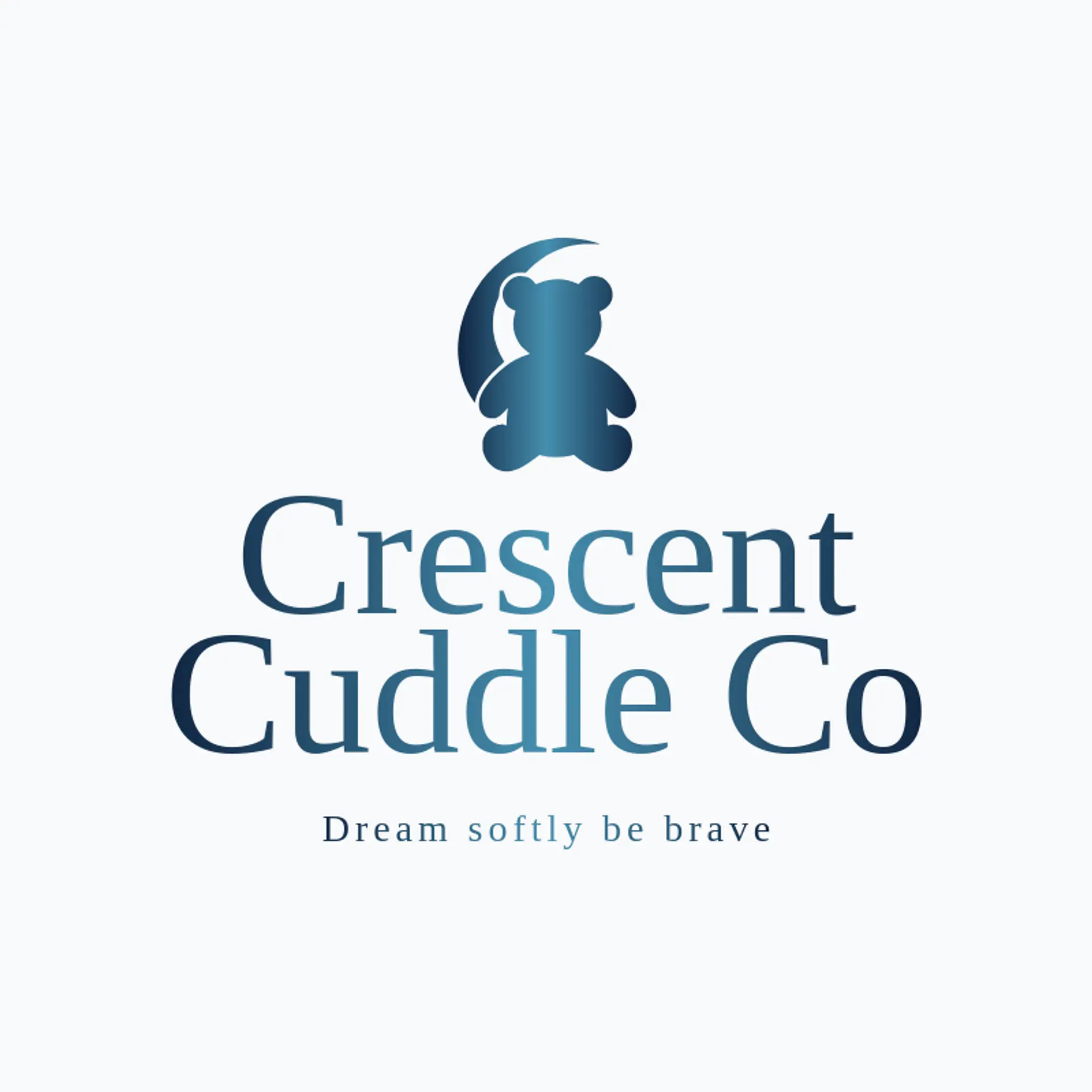 Crescent Cuddle Co logo for teddy bear
