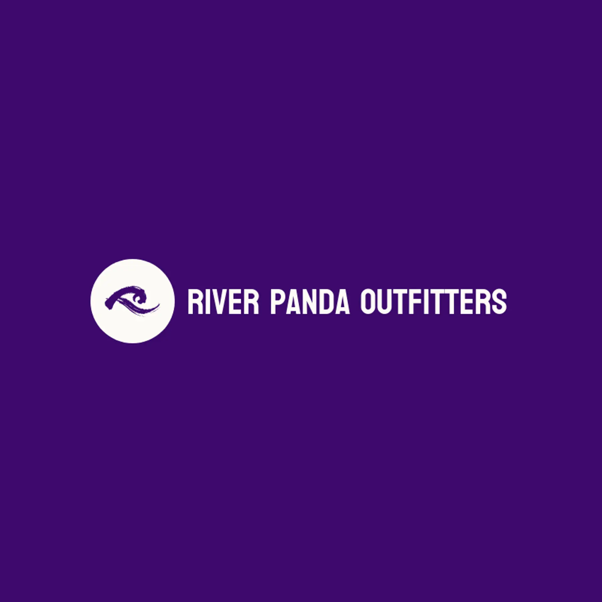 River Panda Outfitters logo for panda