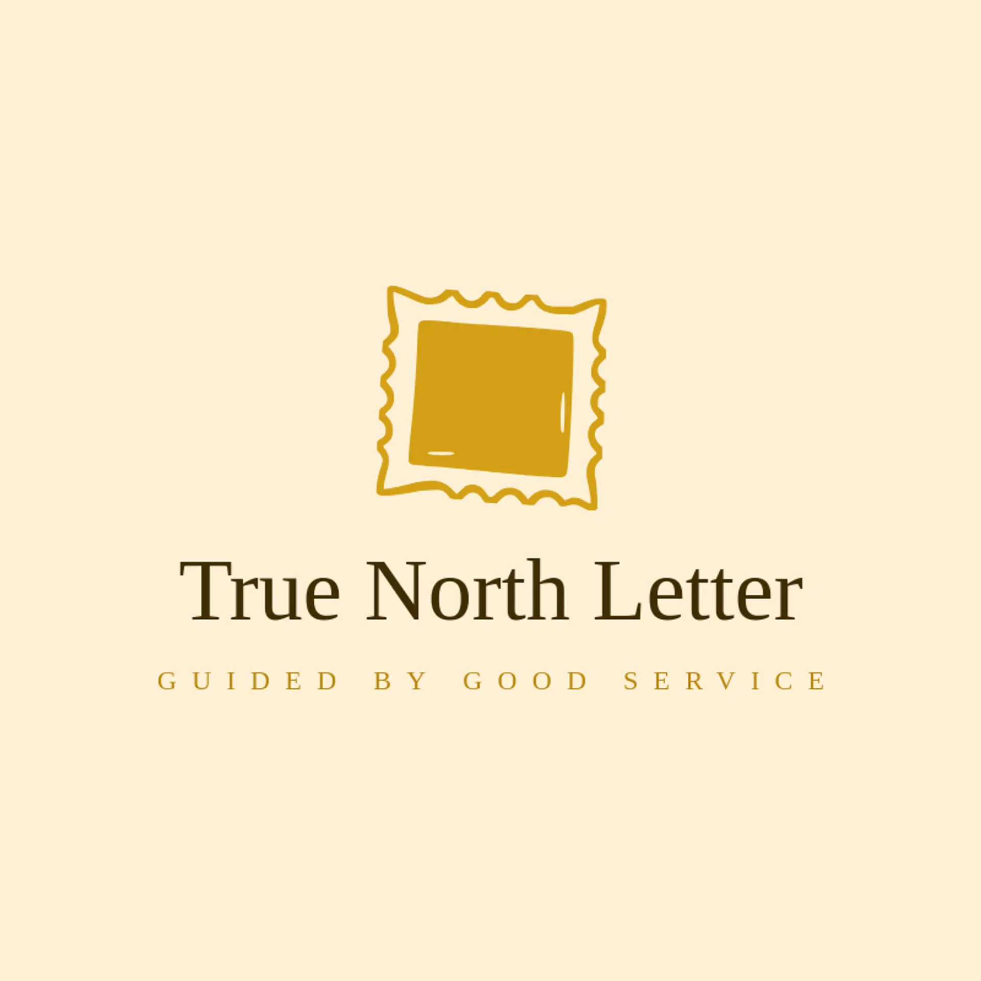 True North Letter logo for postal