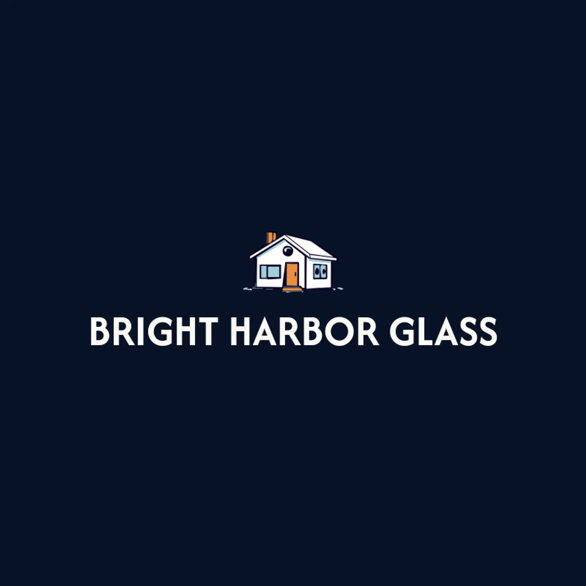 Bright Harbor Glass logo for window