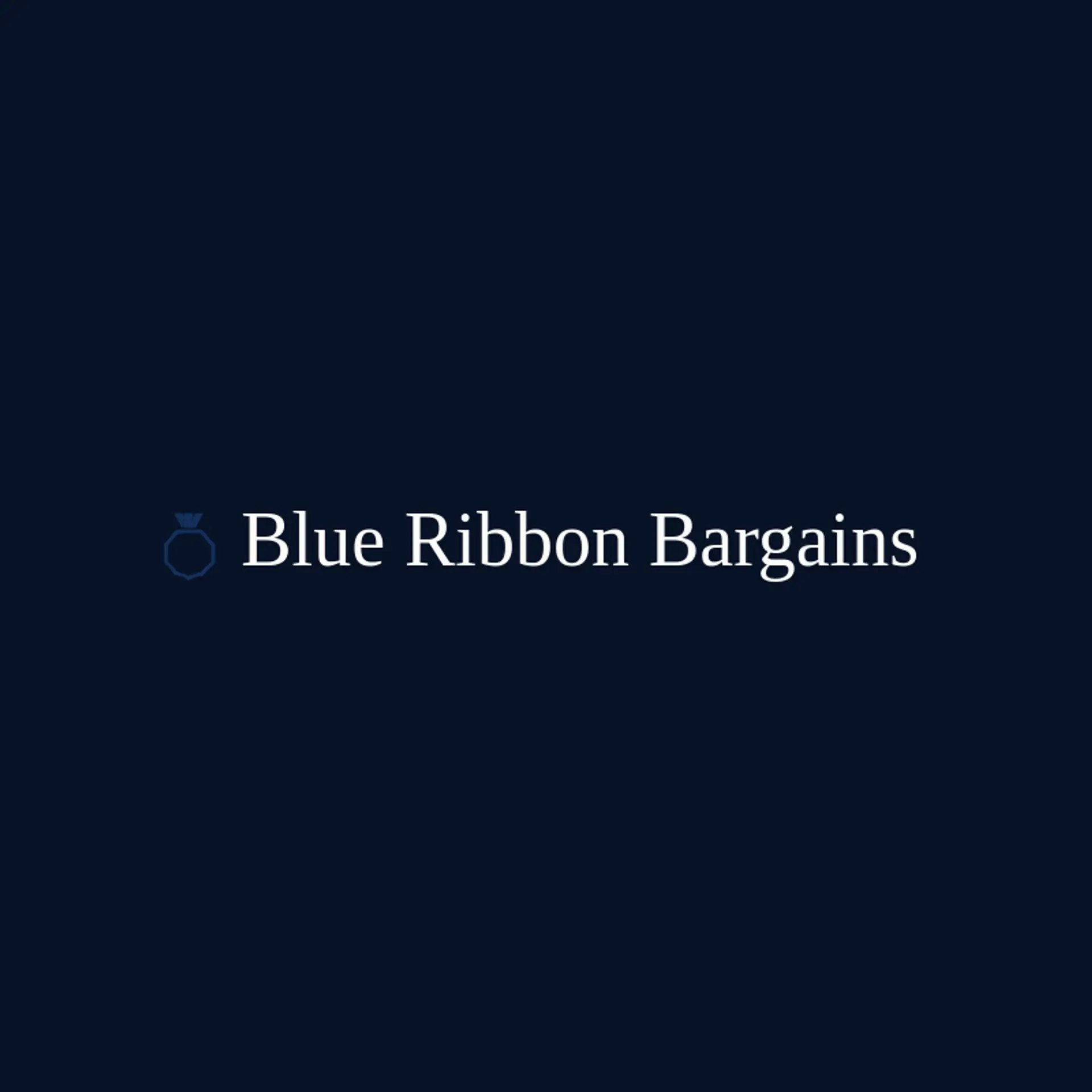 Blue Ribbon Bargains logo for discount
