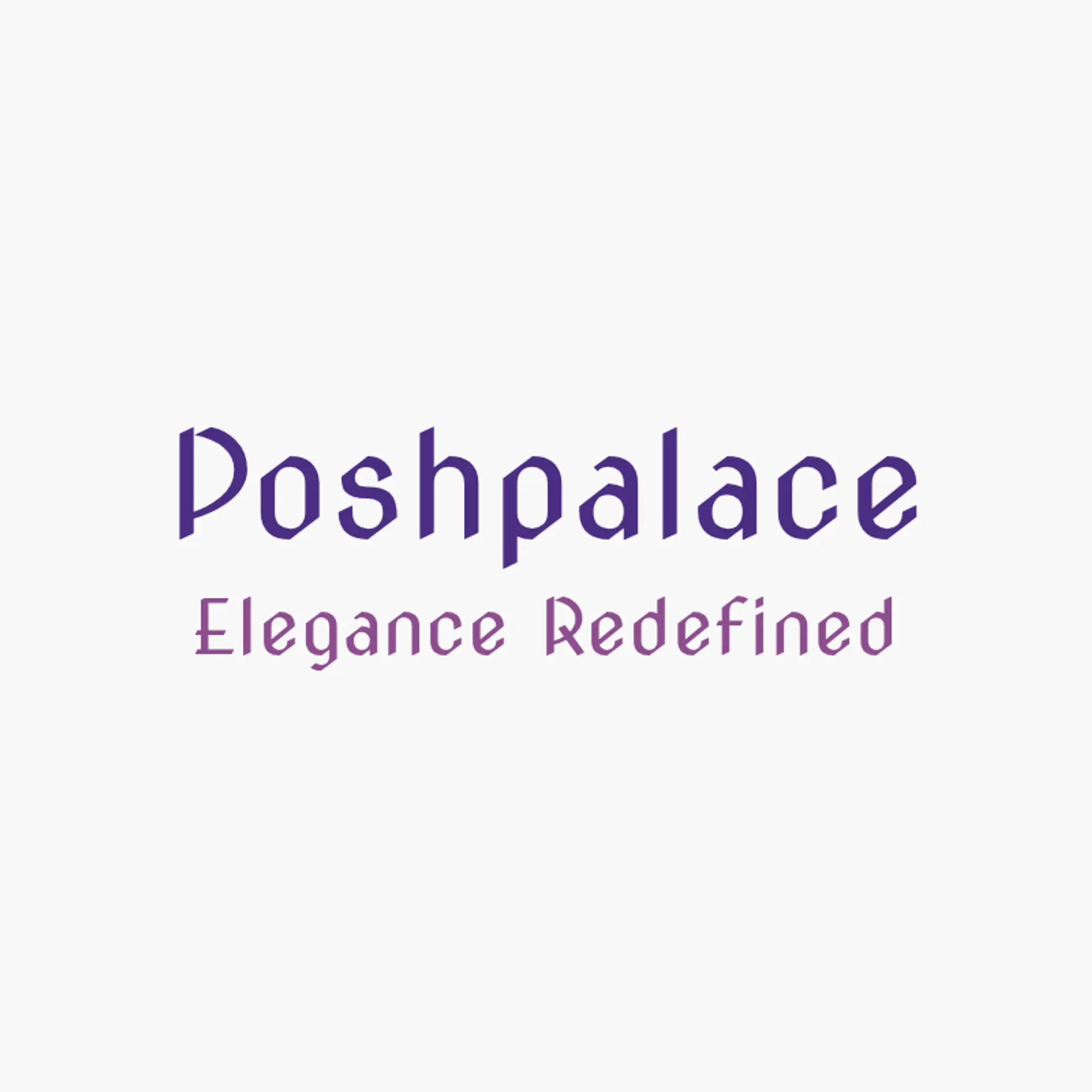 PoshPalace logo for fashion company