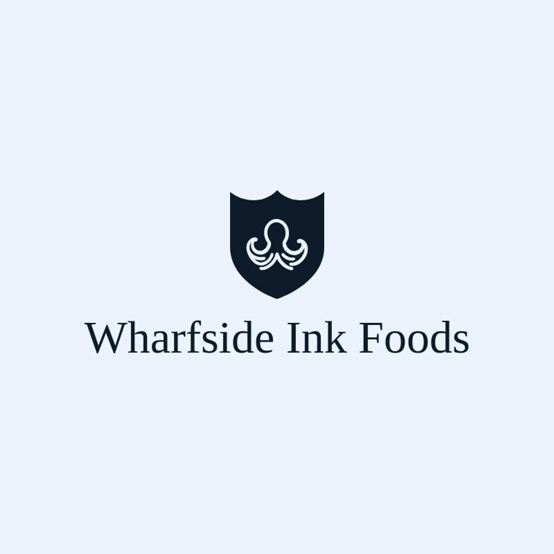 Wharfside Ink Foods logo for squid
