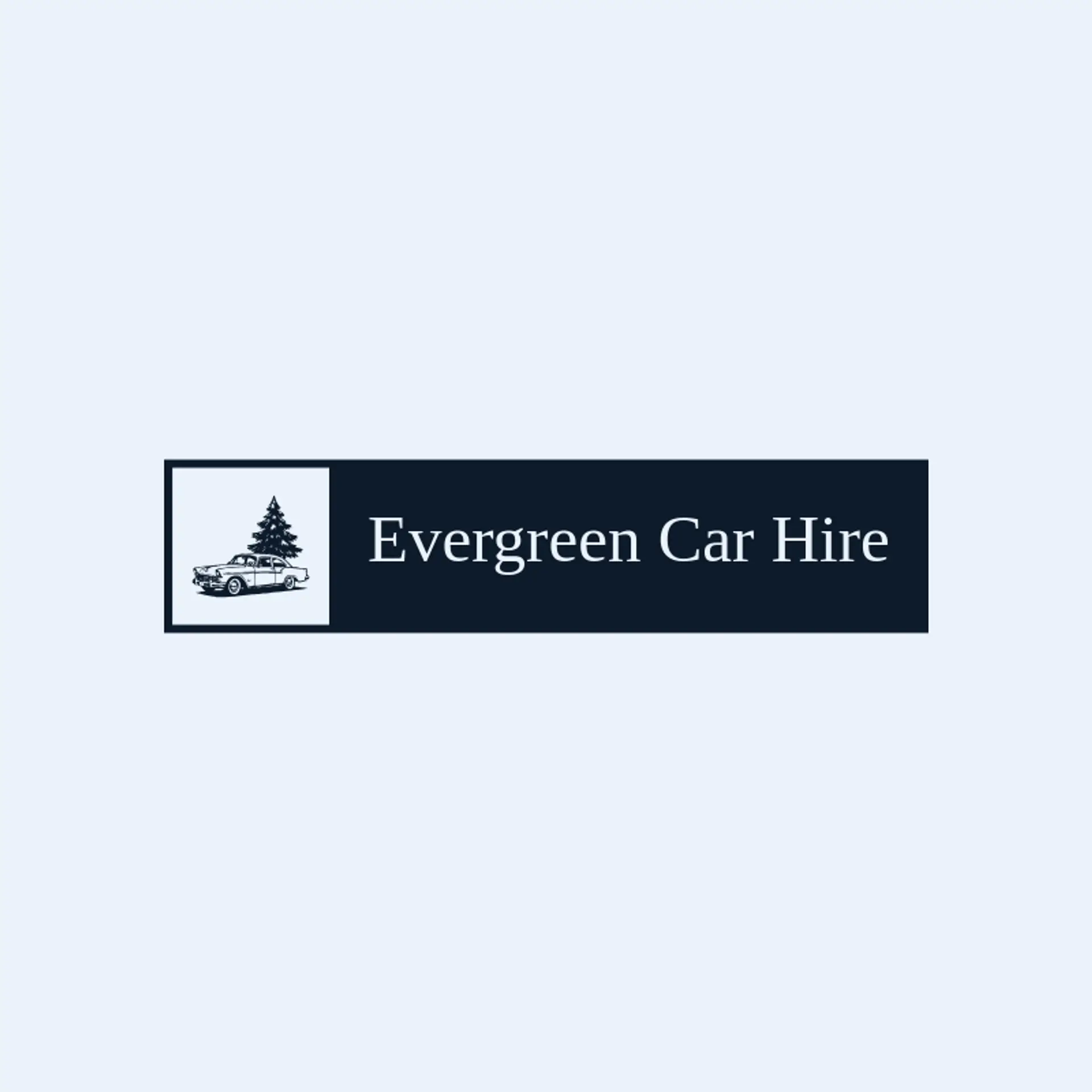 Evergreen Car Hire logo for car rental
