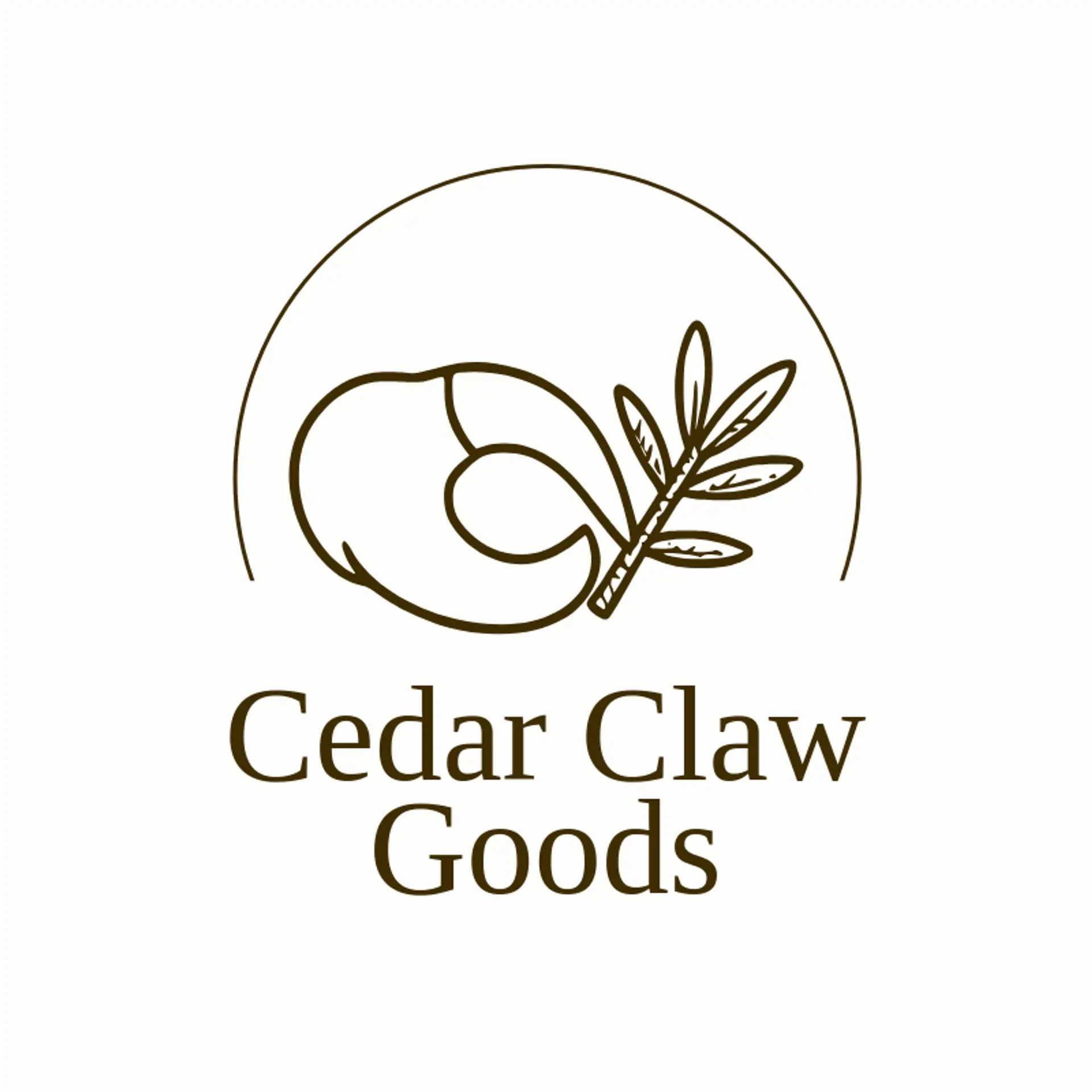 Cedar Claw Goods logo for claw