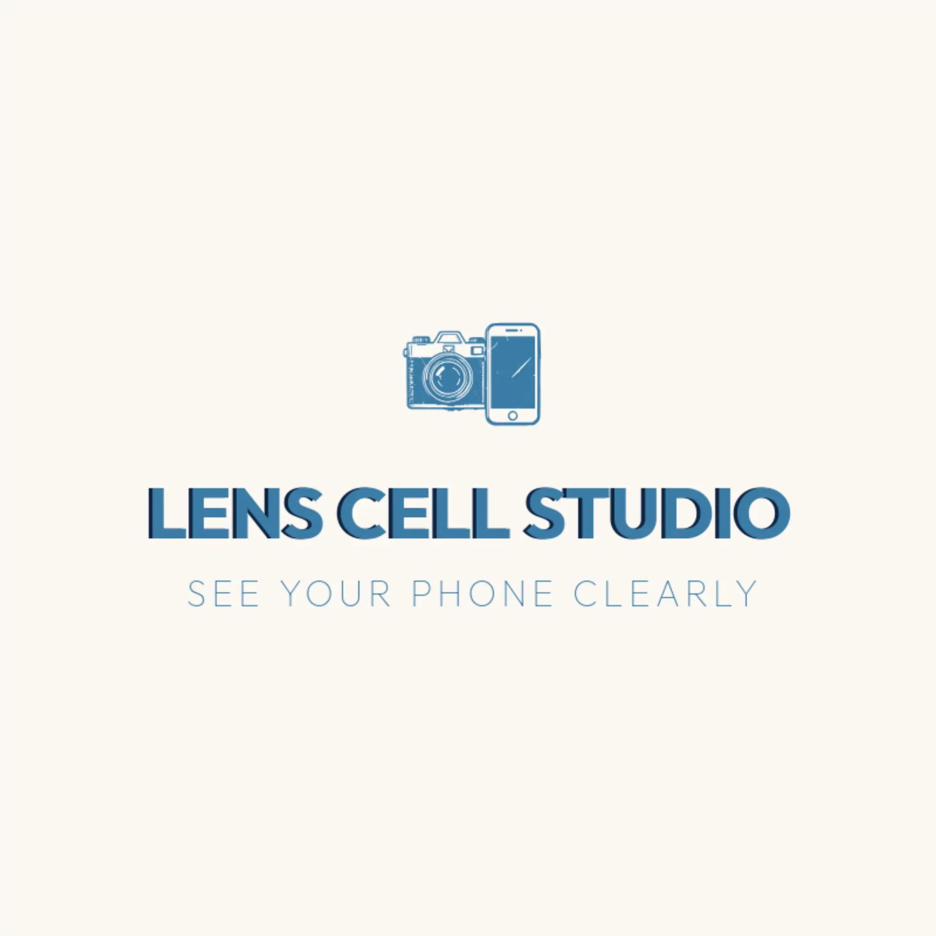 Lens Cell Studio logo for cell phone