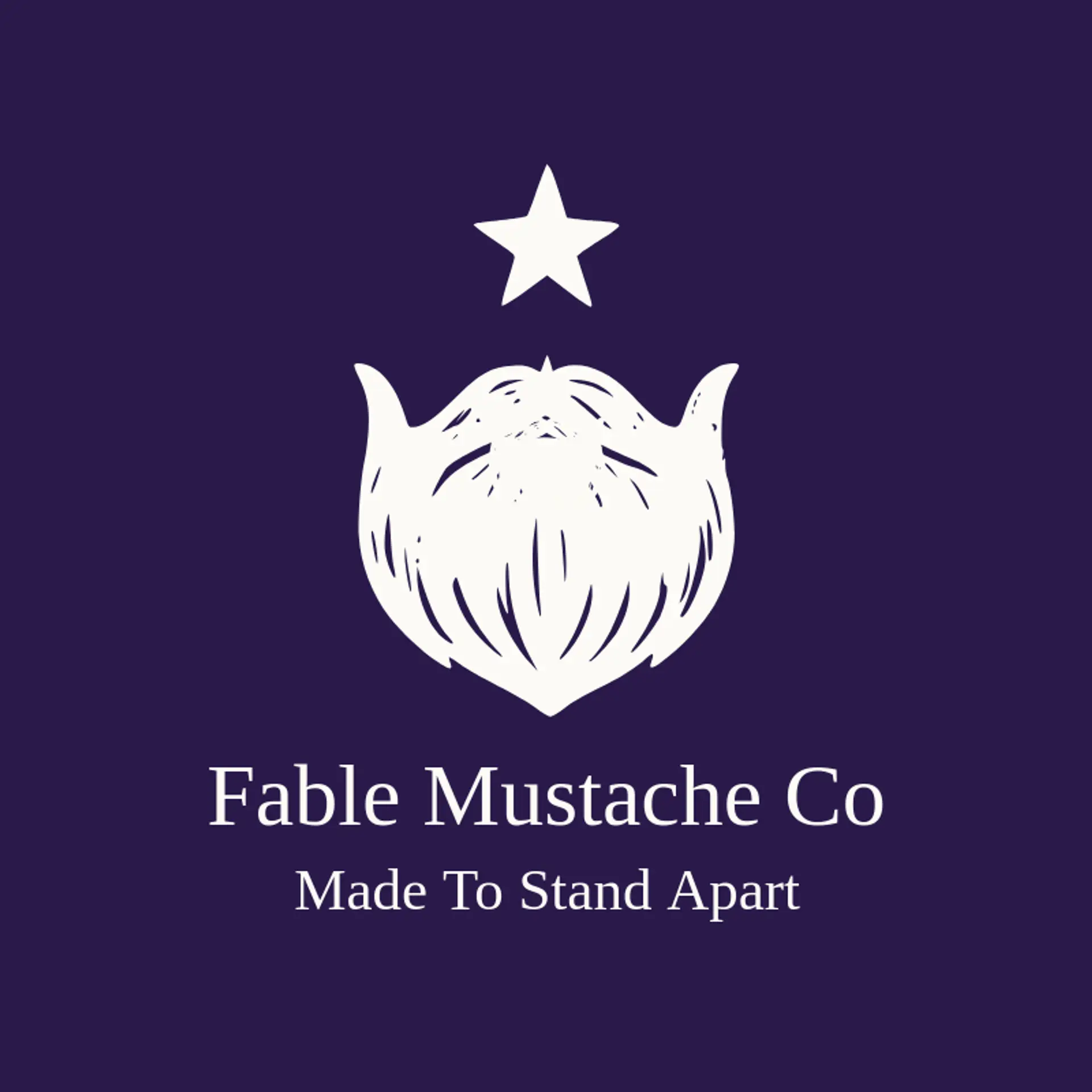 Fable Mustache Co logo for beard