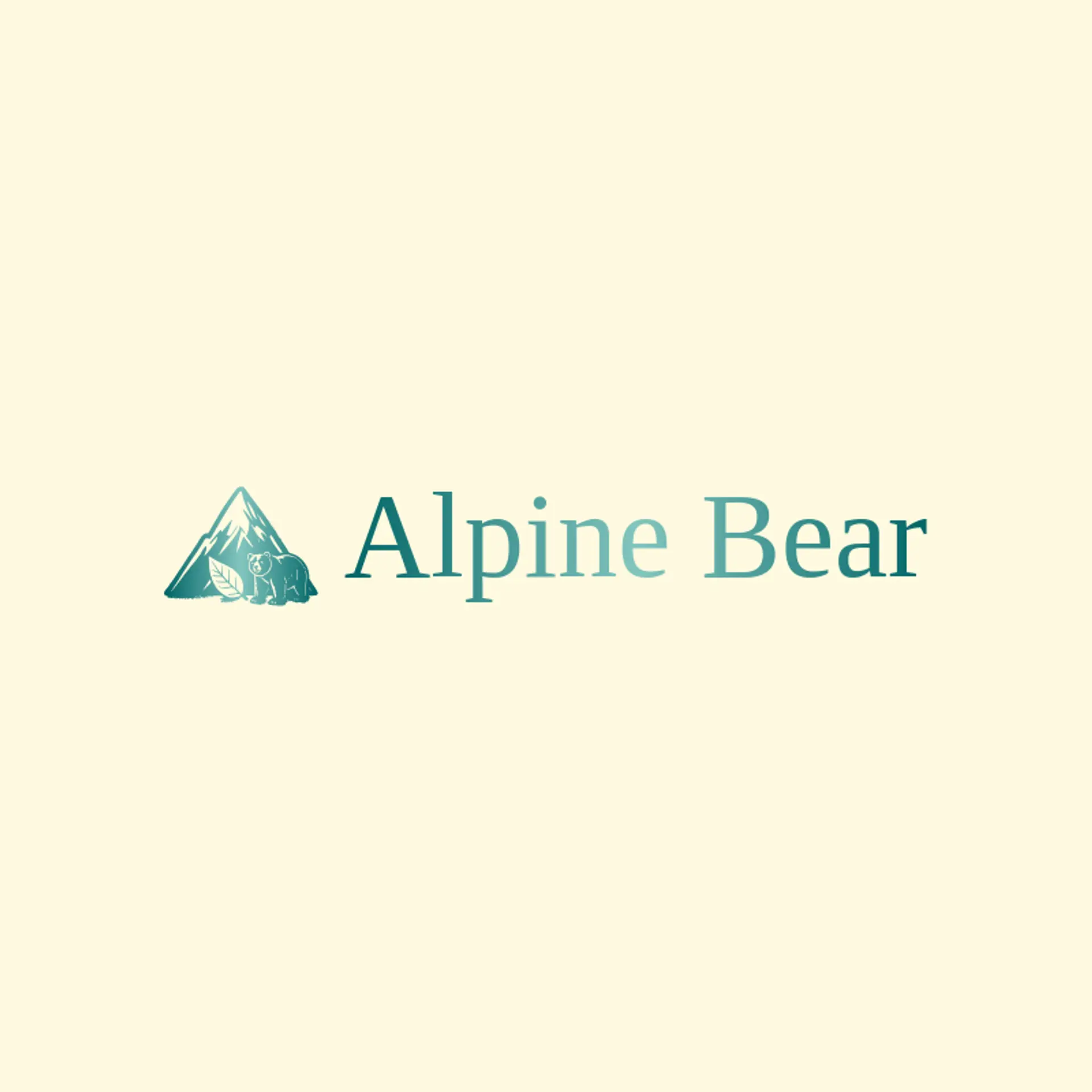 Alpine Bear logo for polar bear