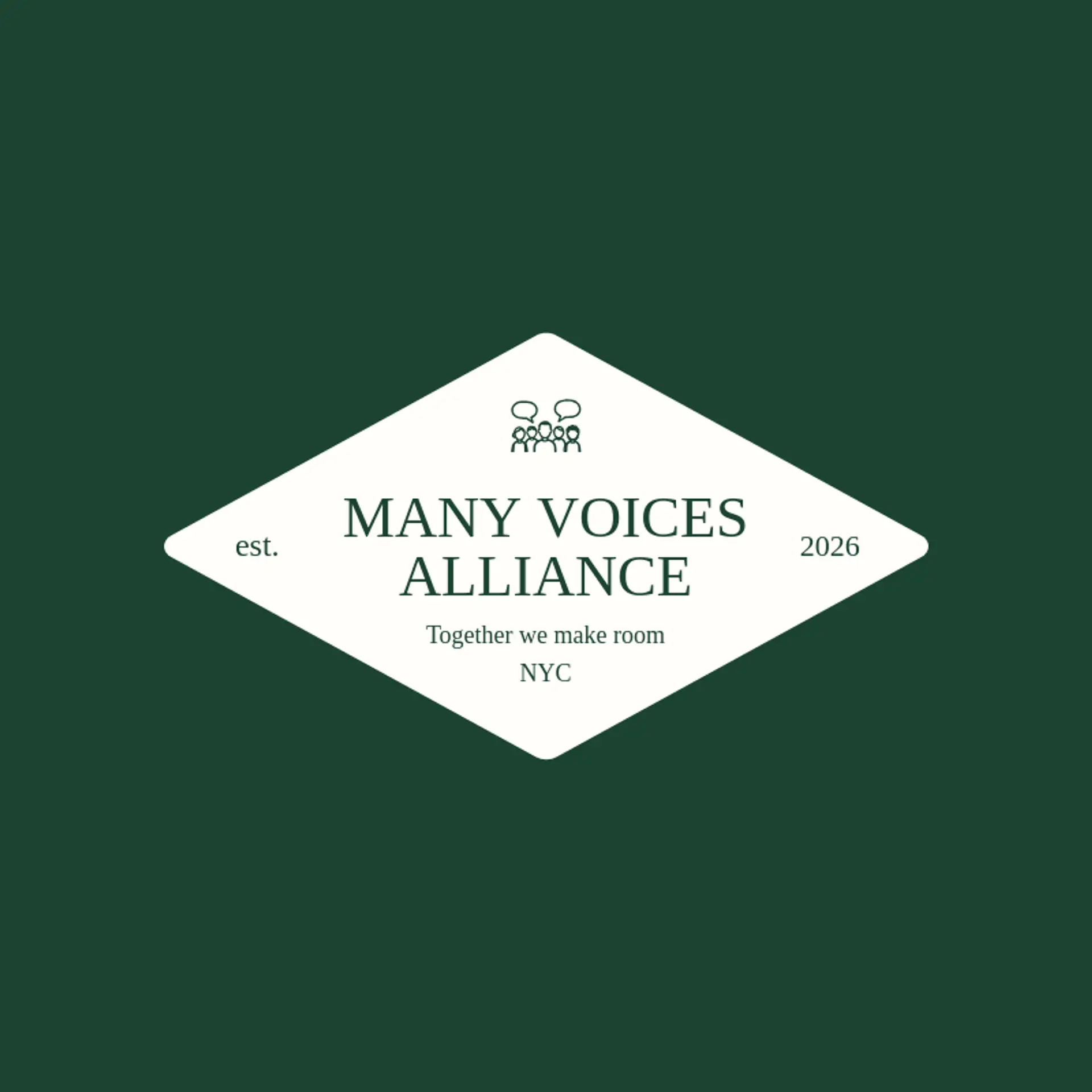 Many Voices Alliance logo for diversity