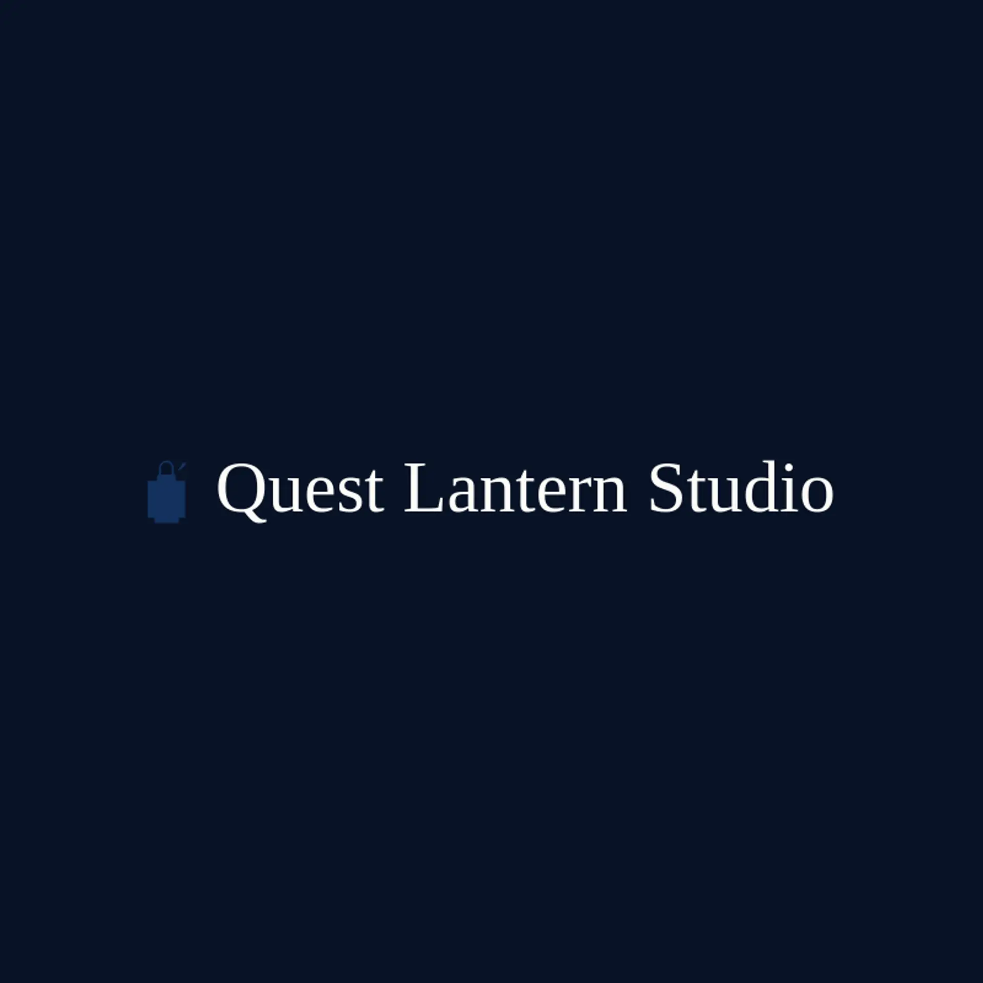 Quest Lantern Studio logo for pixelated