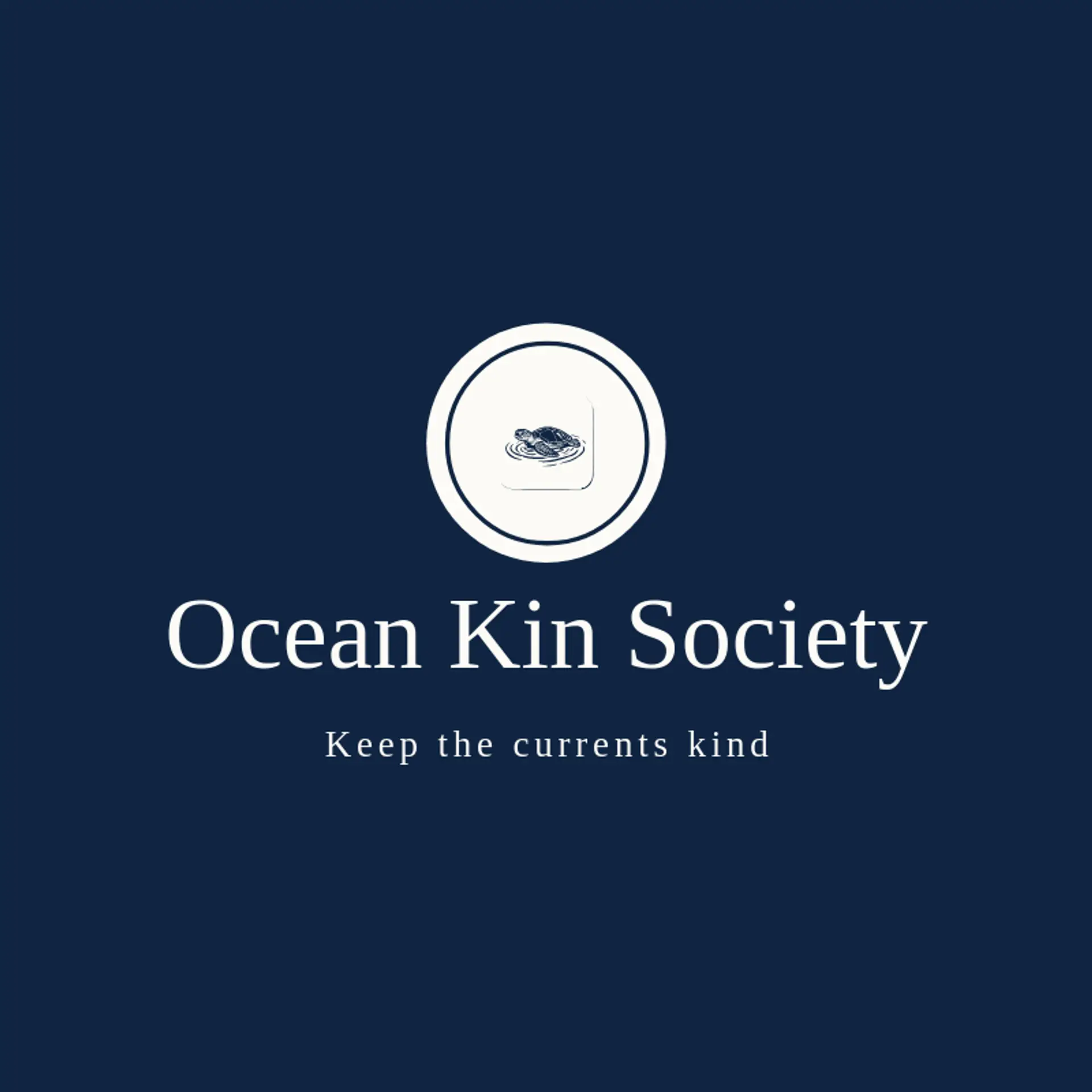 Ocean Kin Society logo for sea turtle