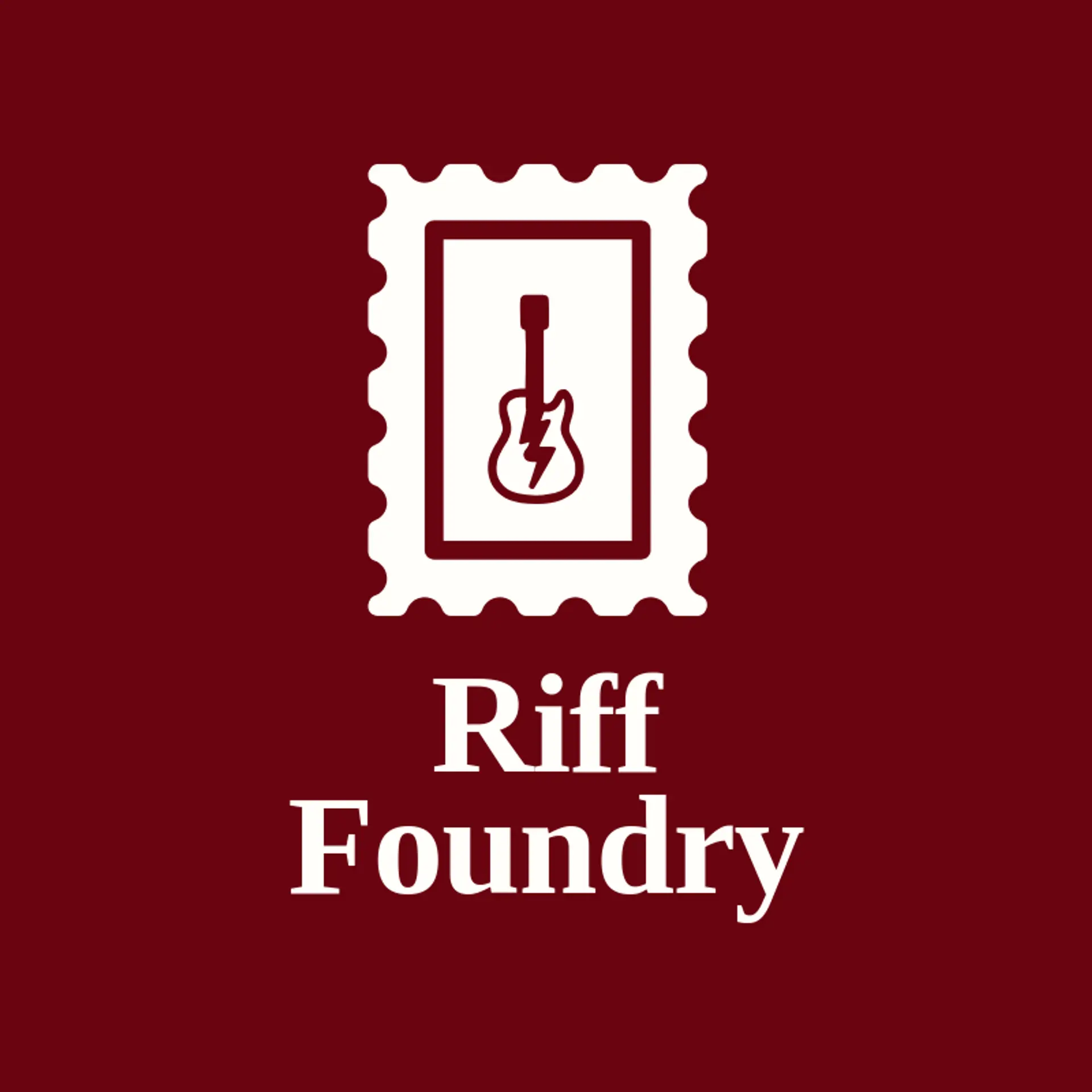 Riff Foundry logo for rock and roll