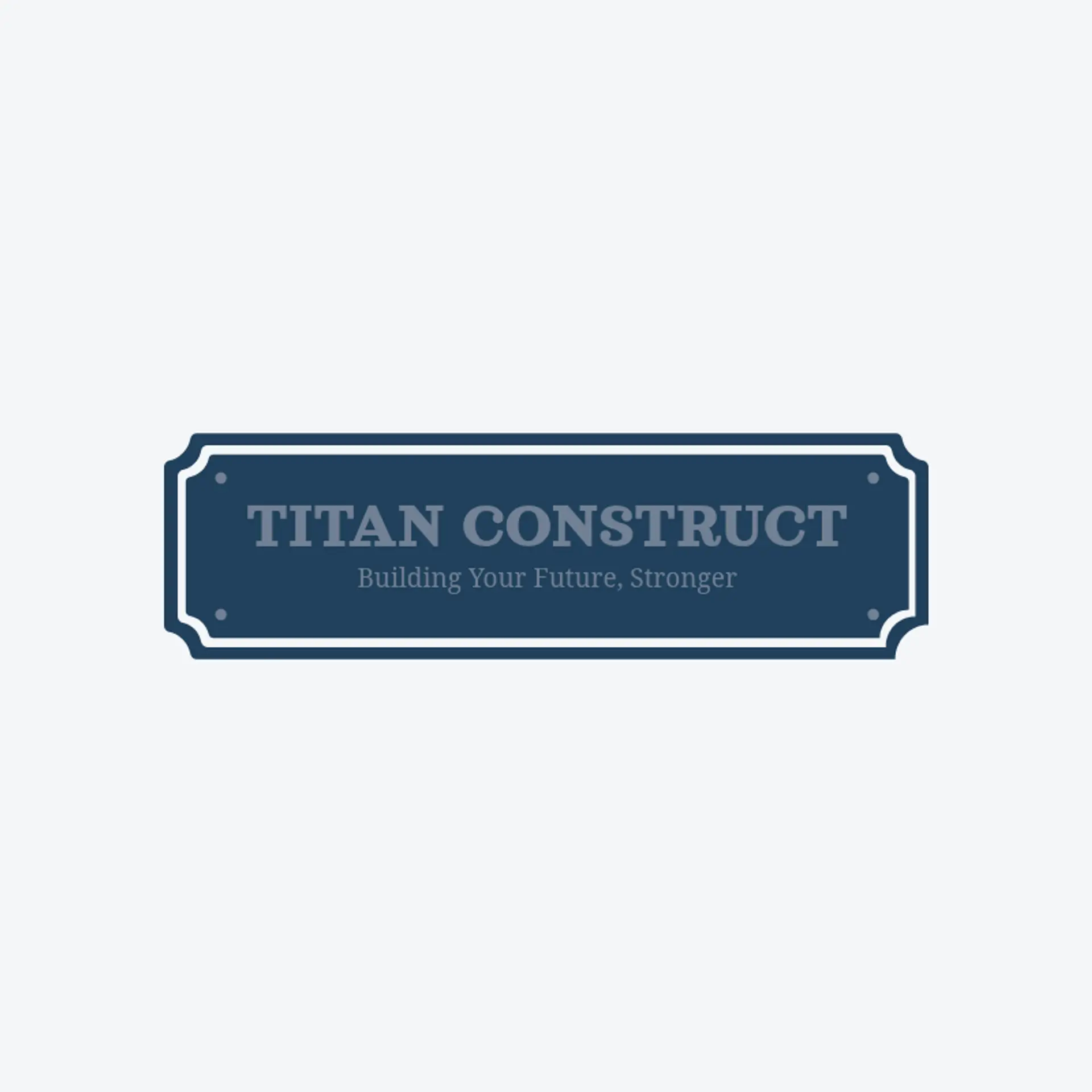 Titan Construct logo for general construction